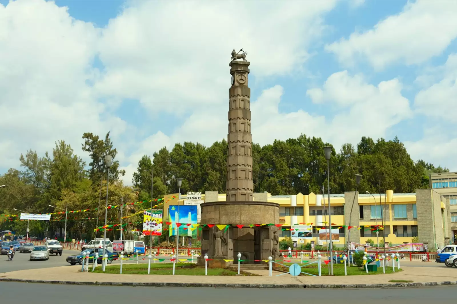 arat kilo monument at the meyazia square in addis ababa