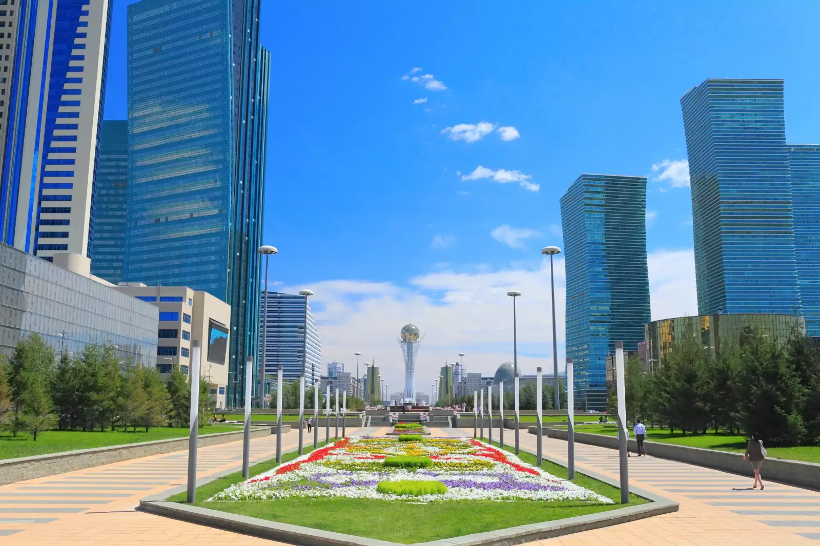 astana in sunny summer day