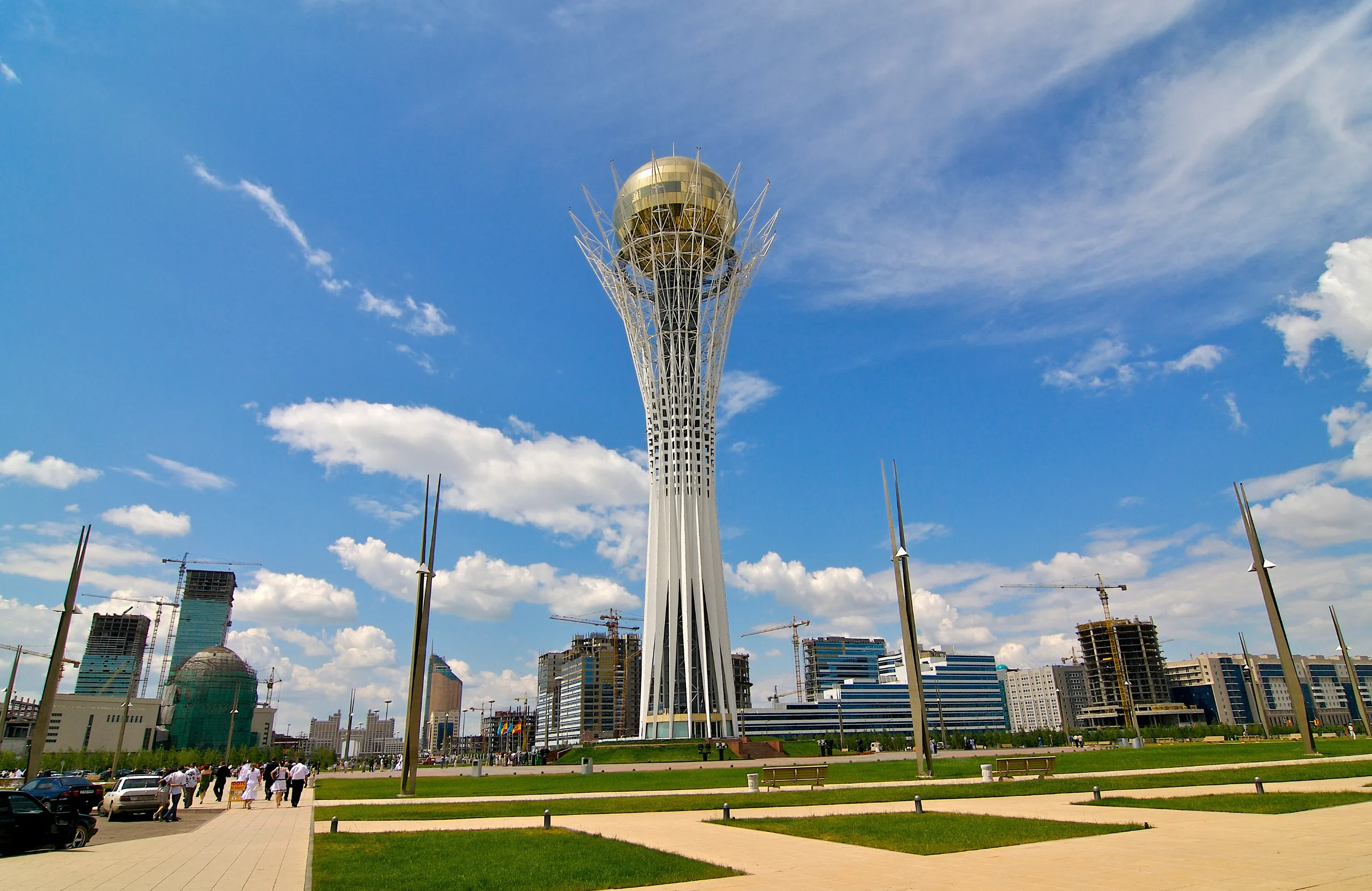 bayterek kazakhstan astana building city sky