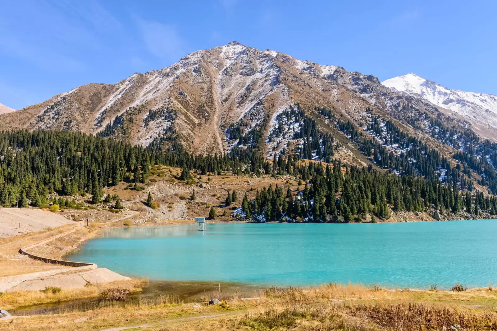 big almaty lake is a highland reservoir and natural landmark in almaty kazakhstan