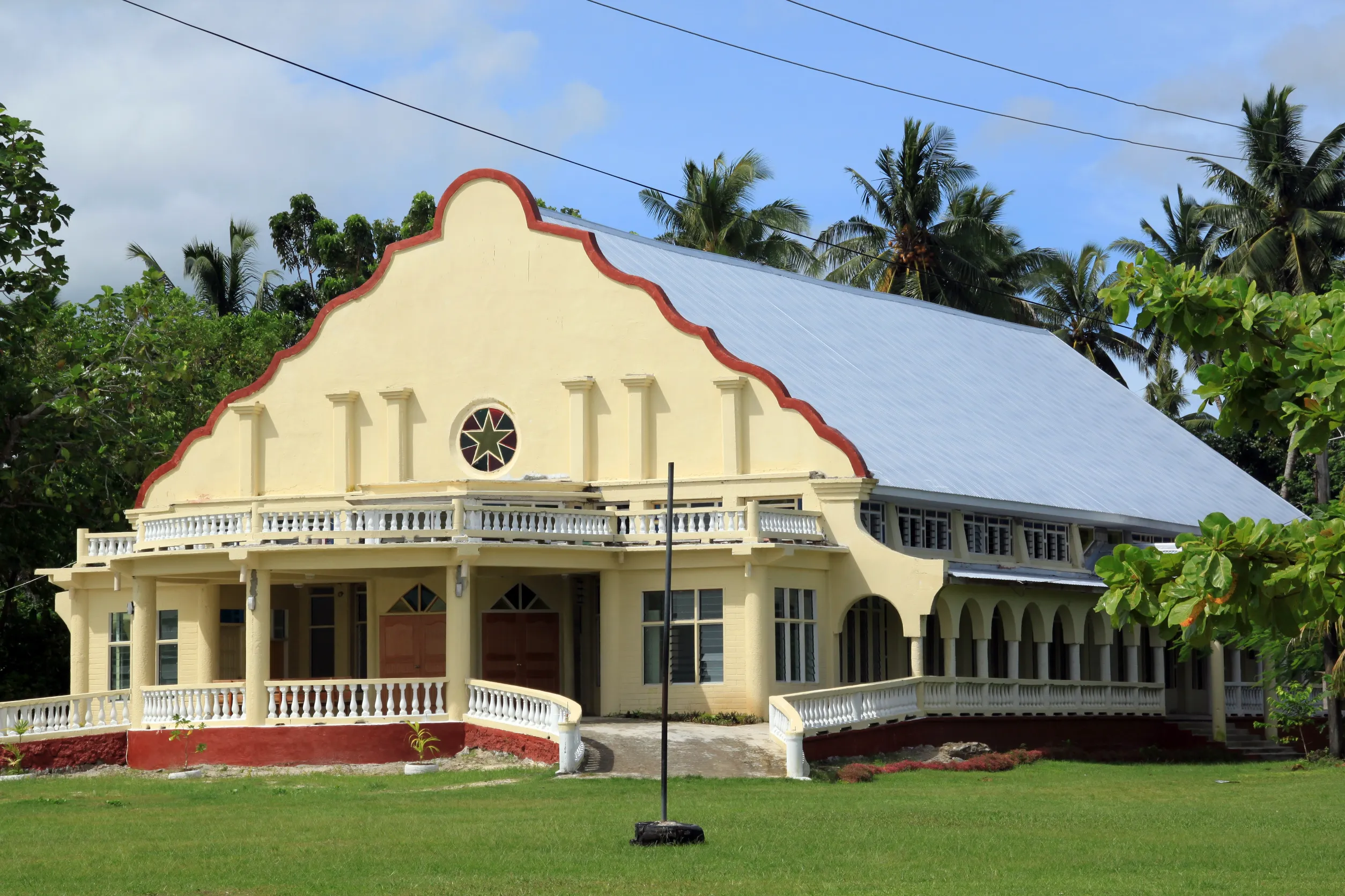 big new church on savaii island samoa