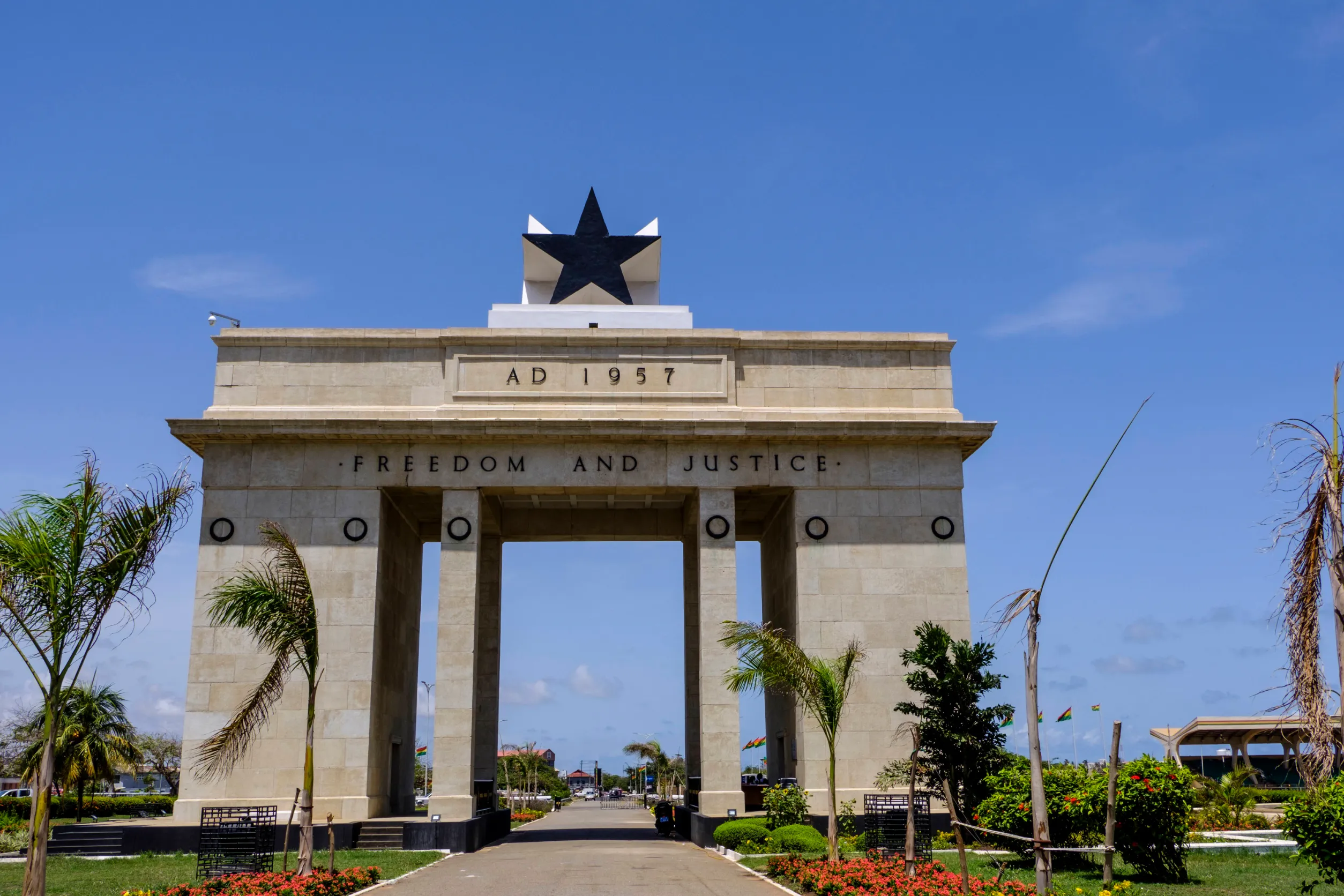 black star gate monument part of independence square
