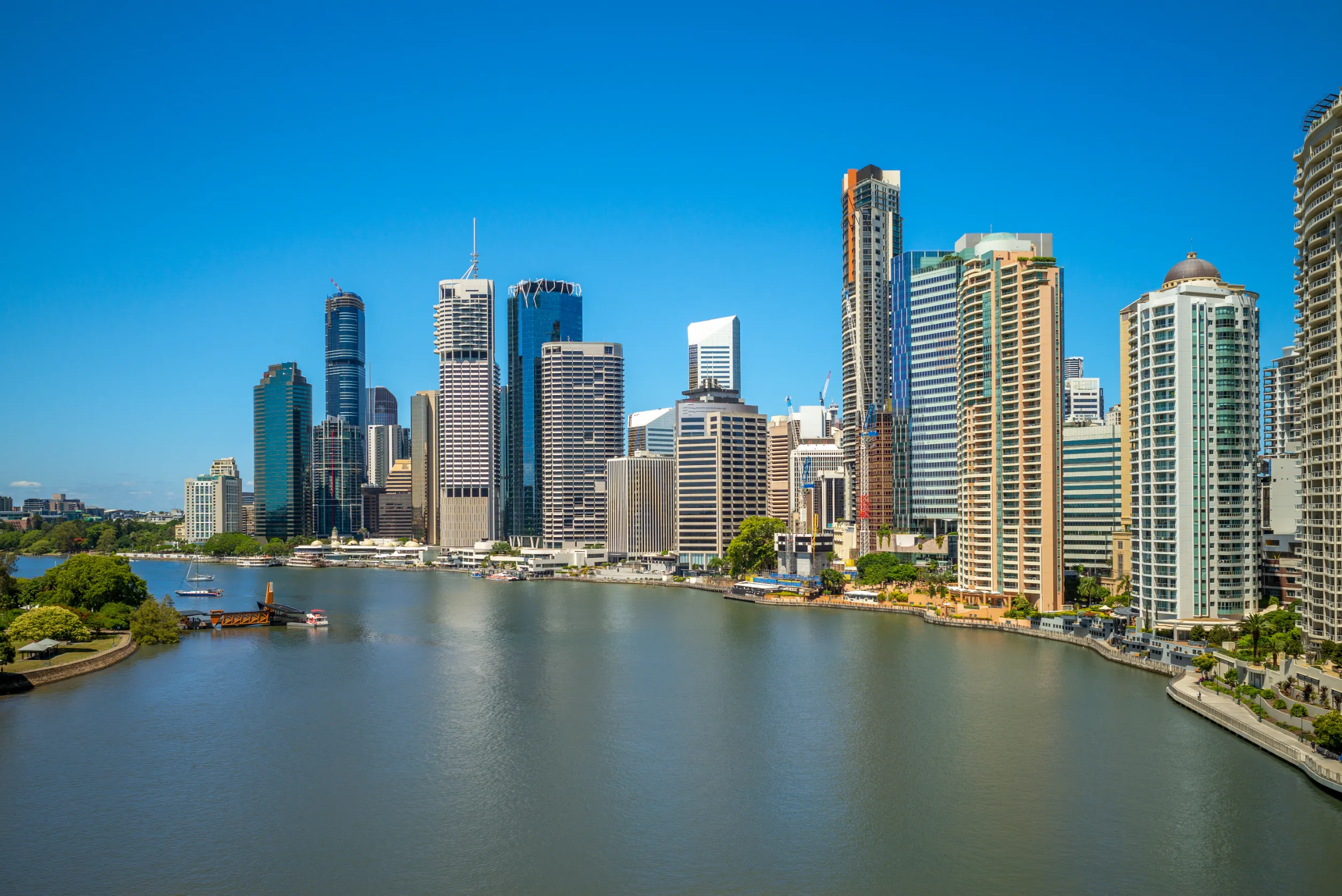 brisbane skyline capital of queensland australia
