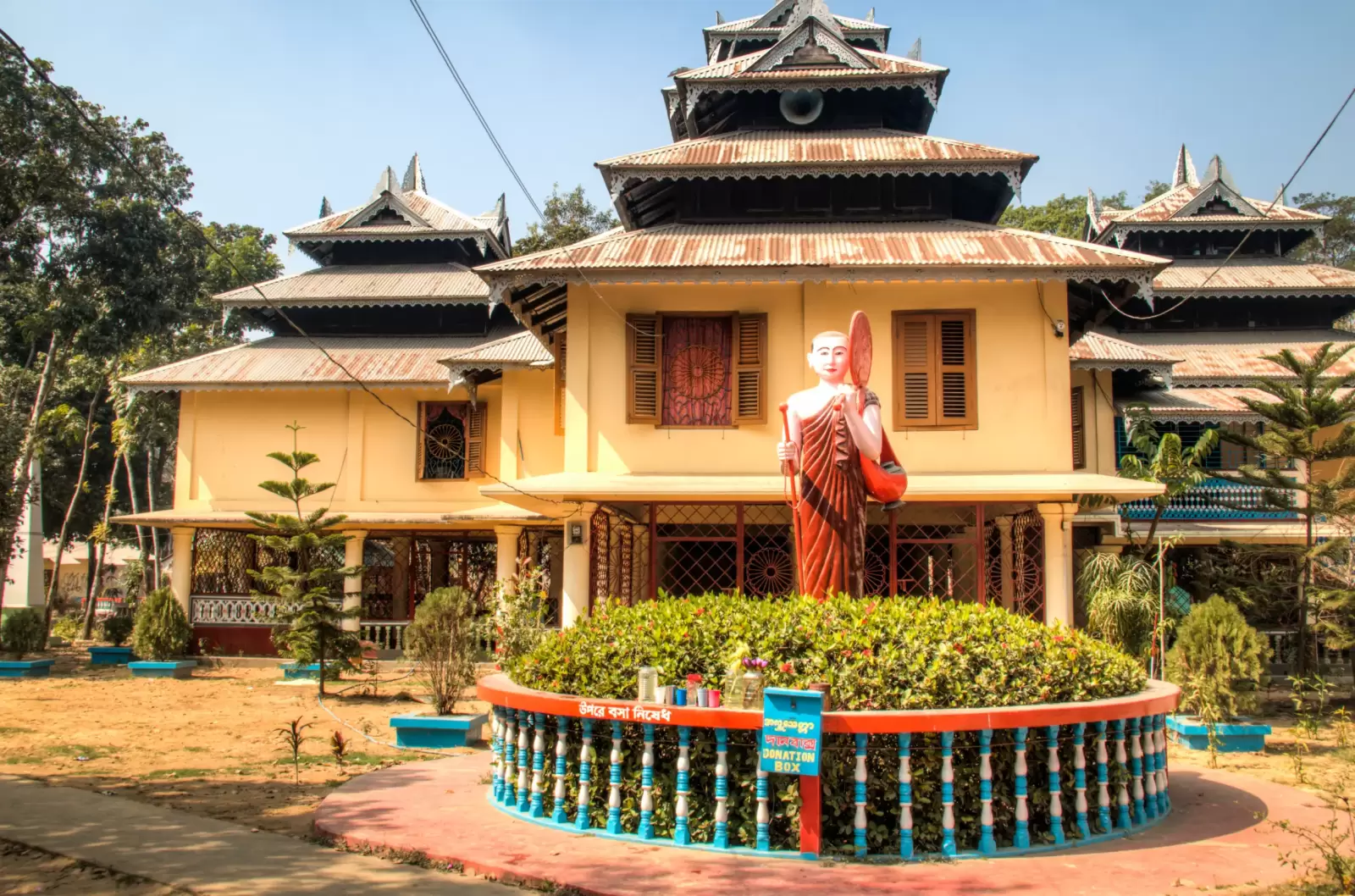 buddhist temple on maheskhali island near cox s bazar in bangladesh