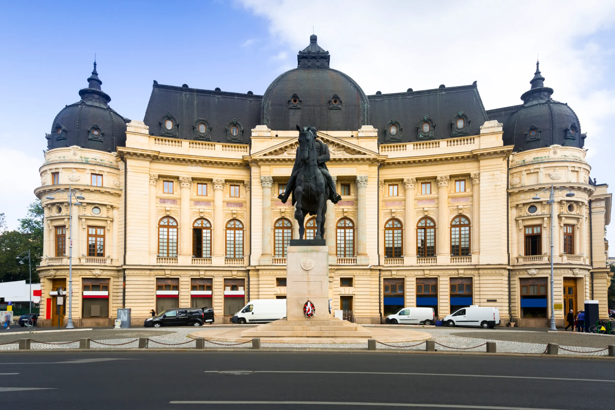 building of central university library bucharest romania