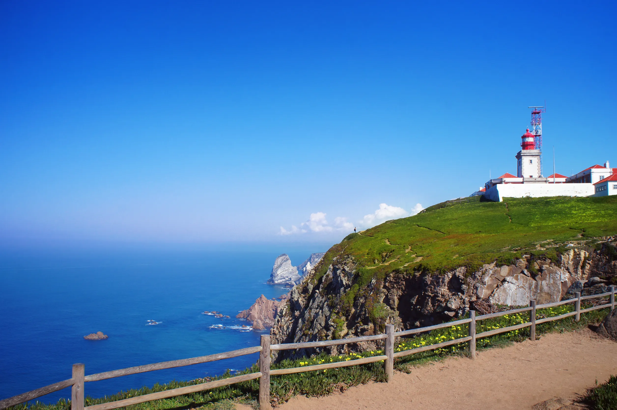 cabo da roca cape roca is a cape which forms the westernmost point of both