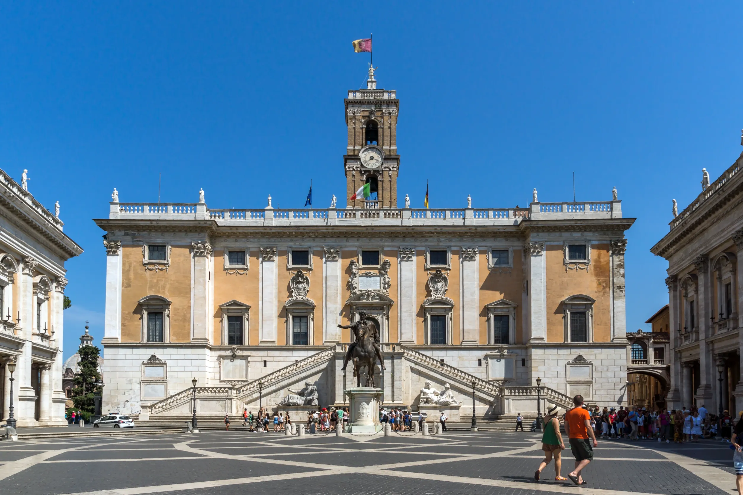 capitoline museums in city of rome italy