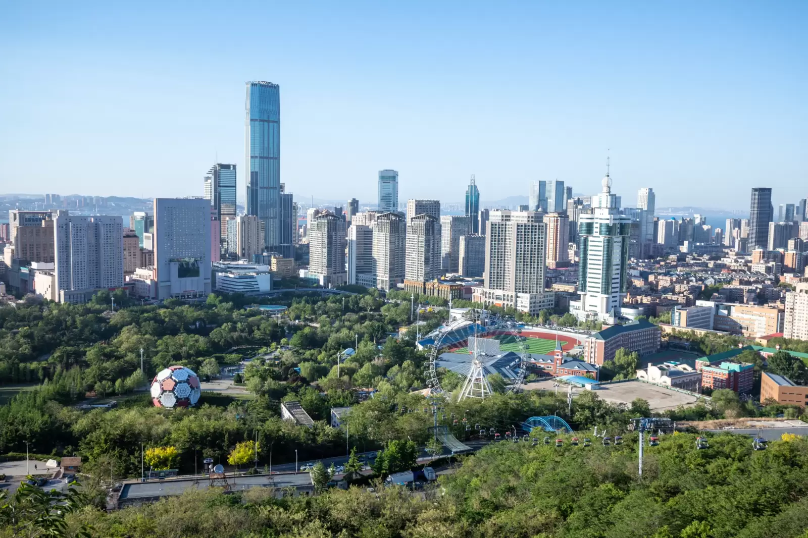 china dalian city landscape