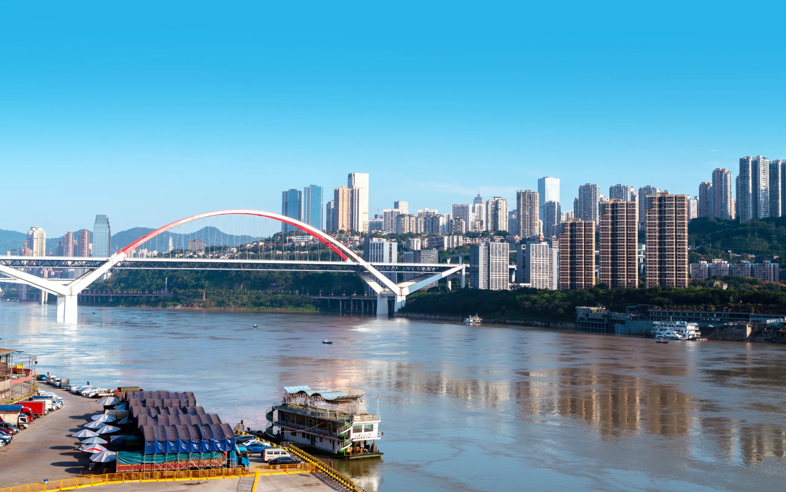 cityscape of chongqing china jiangbei district chongqing