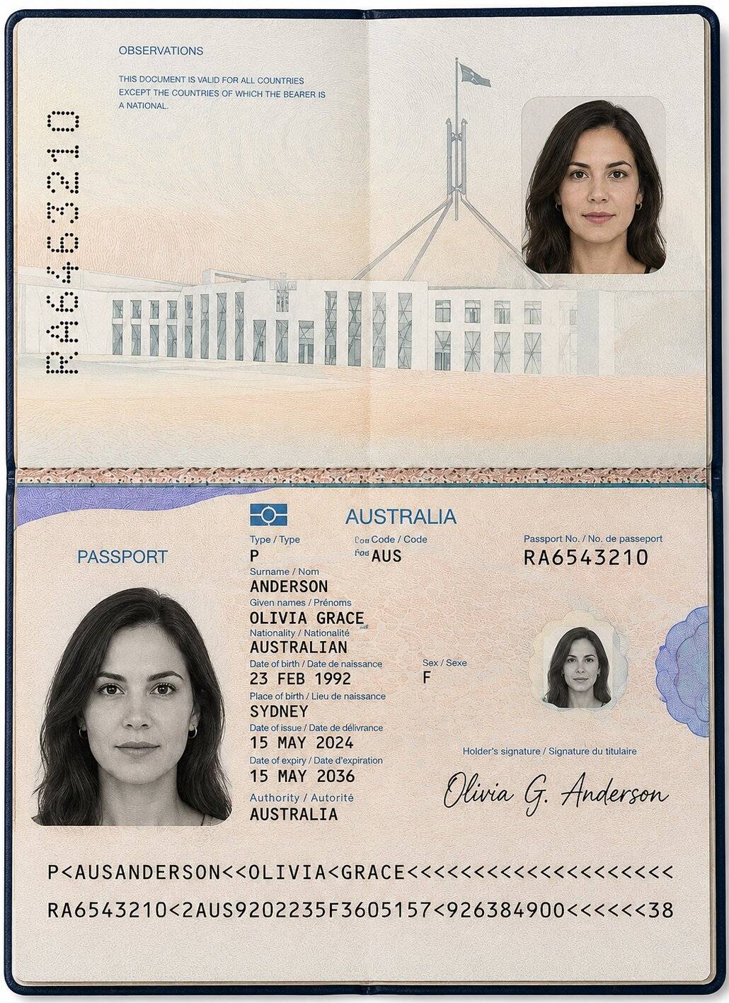 Japan eVisa Passport Sample