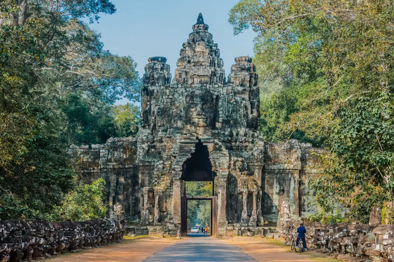 east gate angkor thom in cambodia