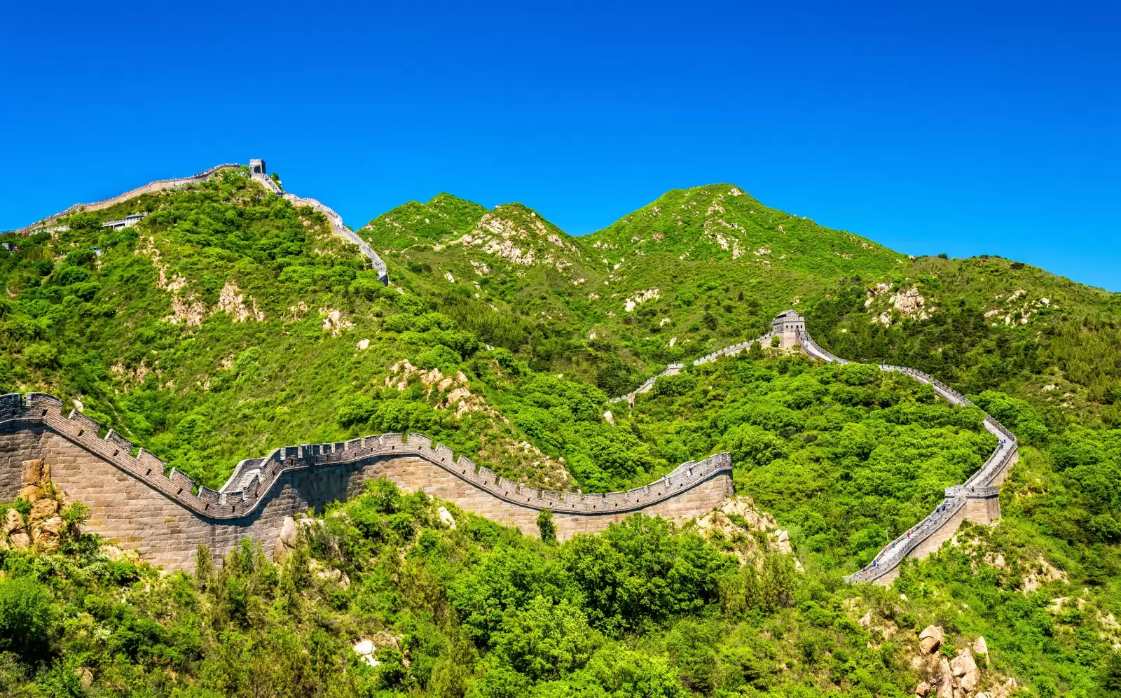 great wall at badaling beijing china
