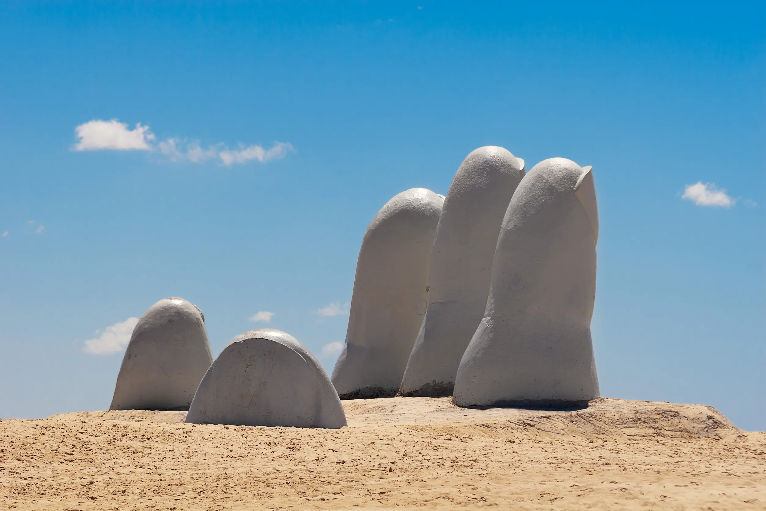 hand sculpture a symbol of punta del este uruguay