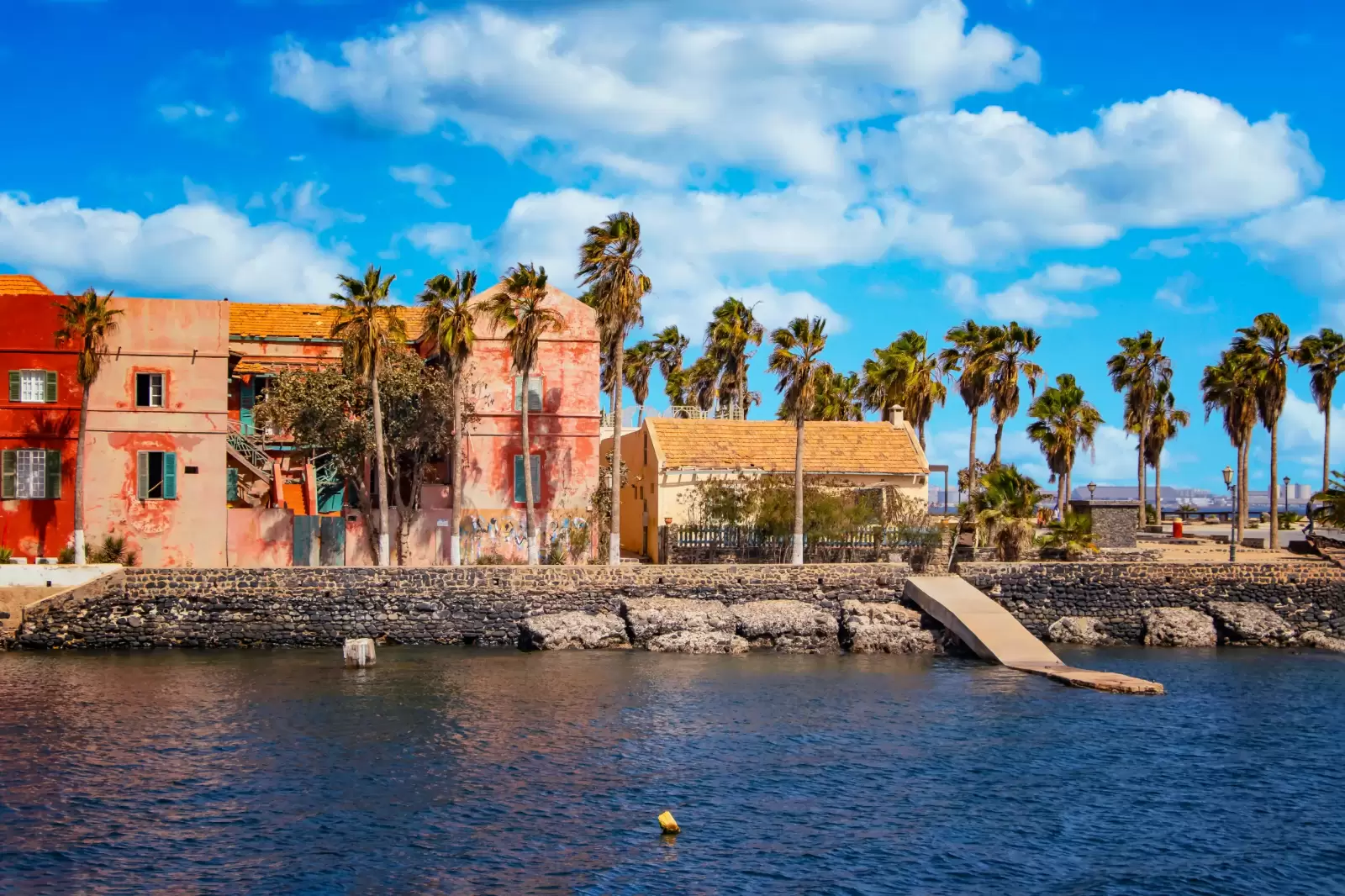 historic city at the goree island in dakar senegal