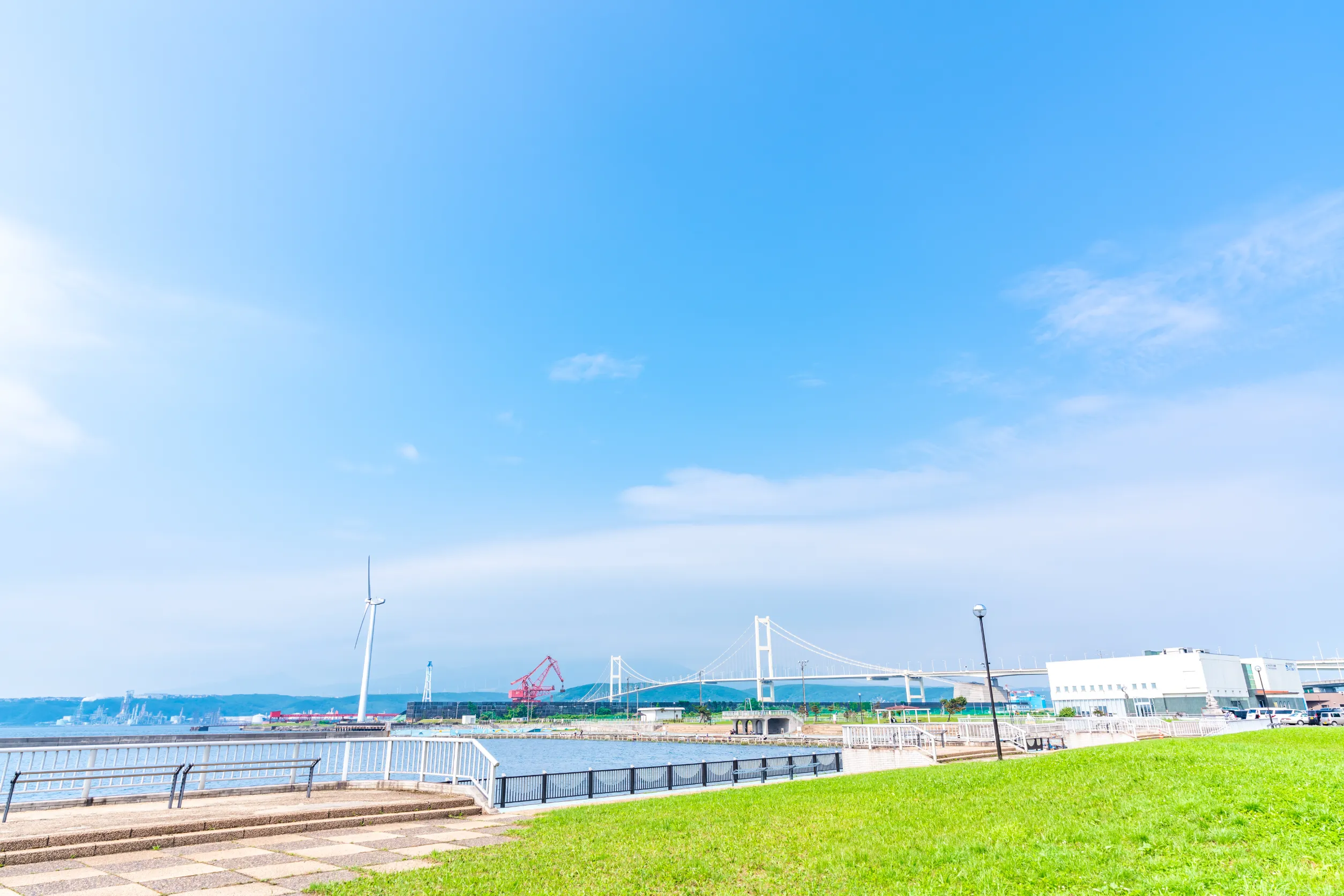 hokkaido muroran view of the syukuzu rinkai park
