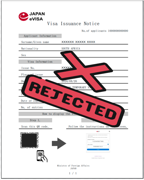  Japan eVisa Application Form