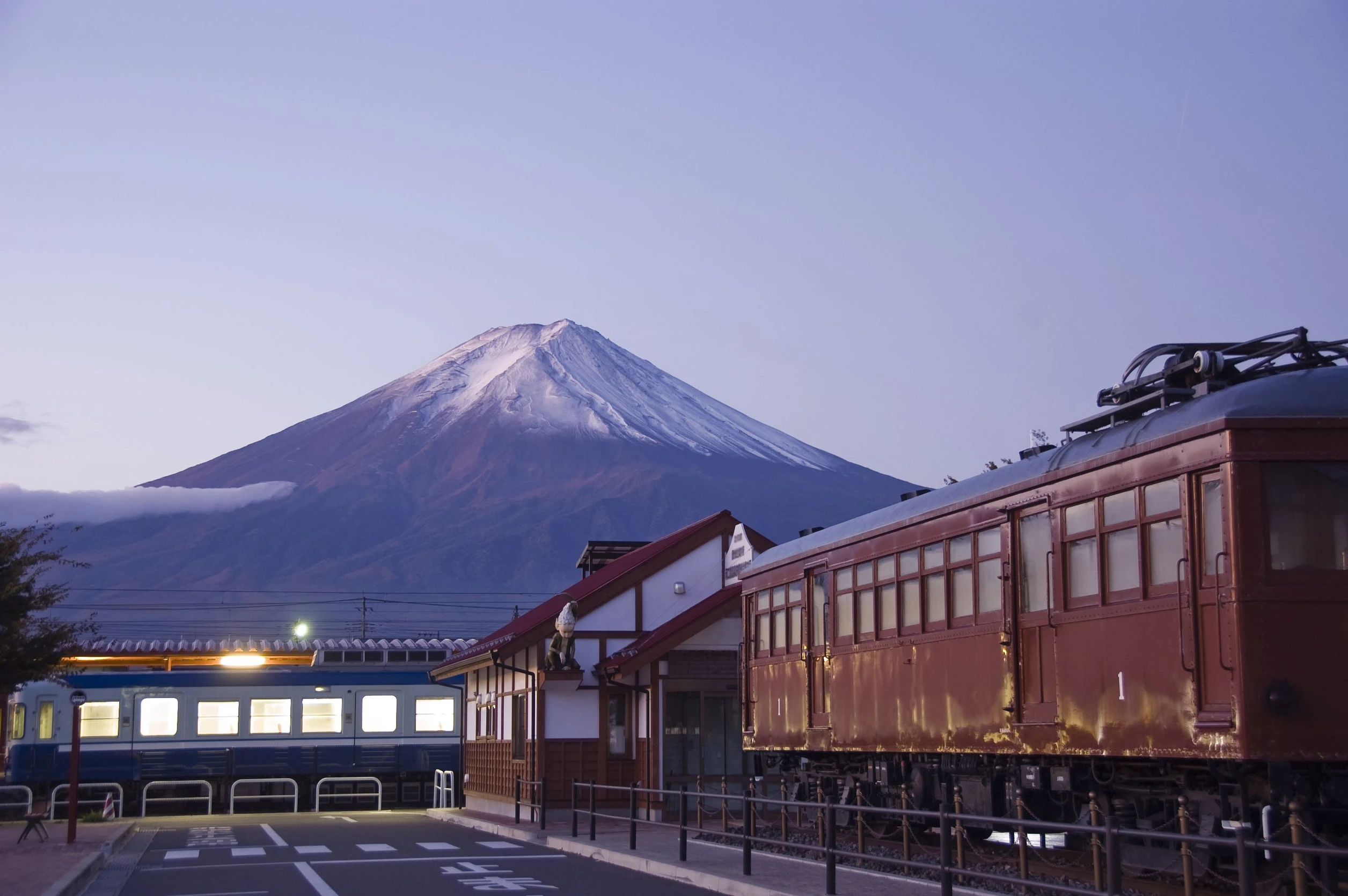 japan rail train kawaguchiko japan