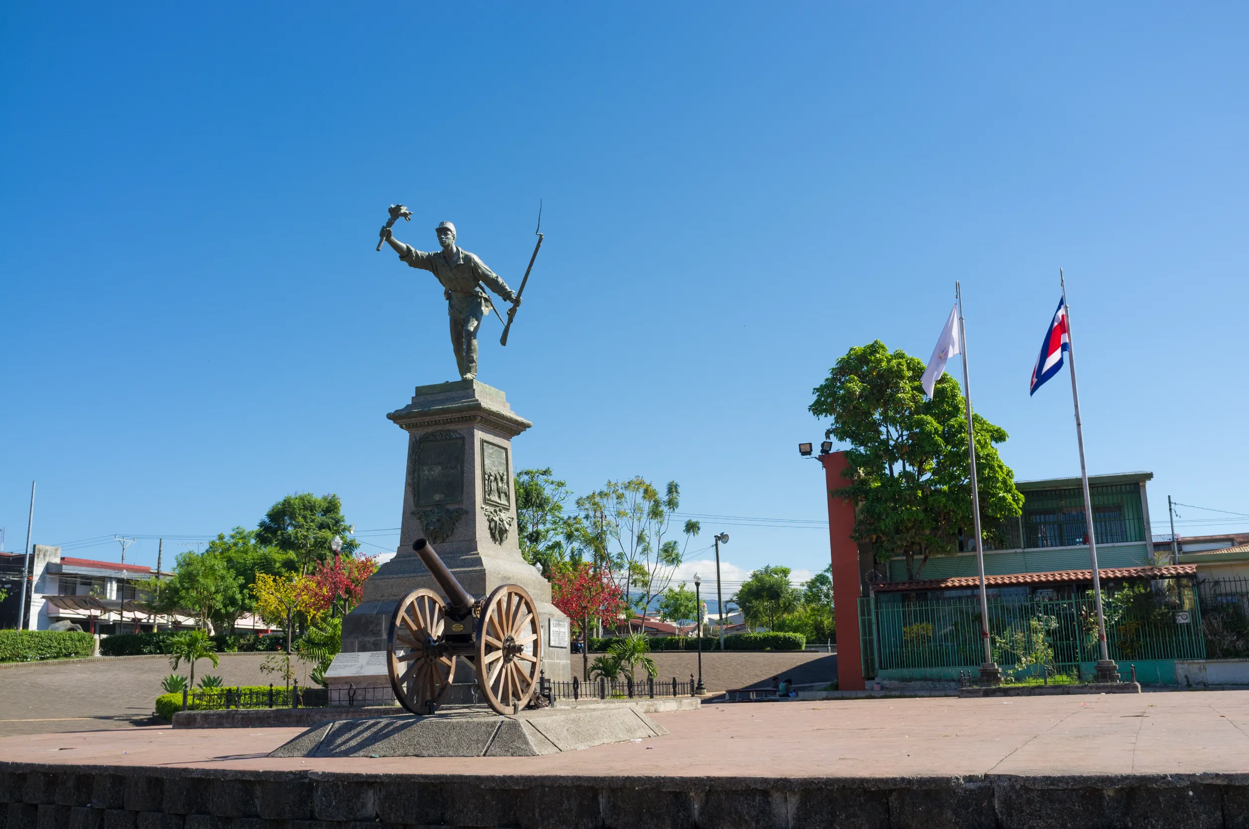 juan santamaria square in central alajuela costa rica