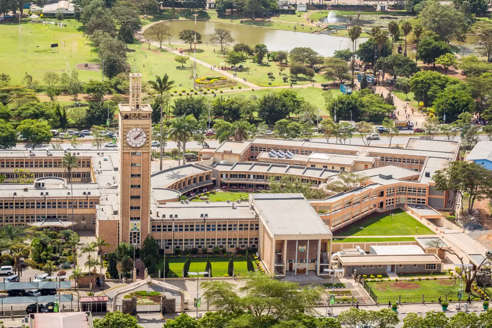 kenya parliament buildings in city center of nairobi