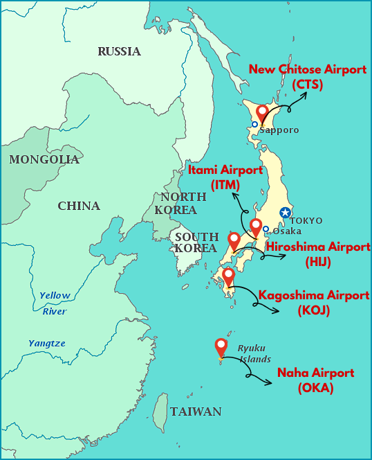 A List Of All Major And Regional Airports In Japan