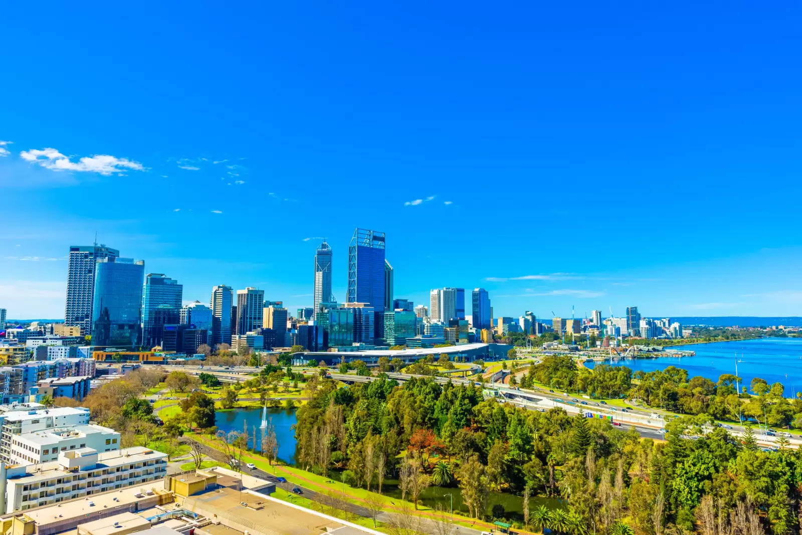 kings park and perth city