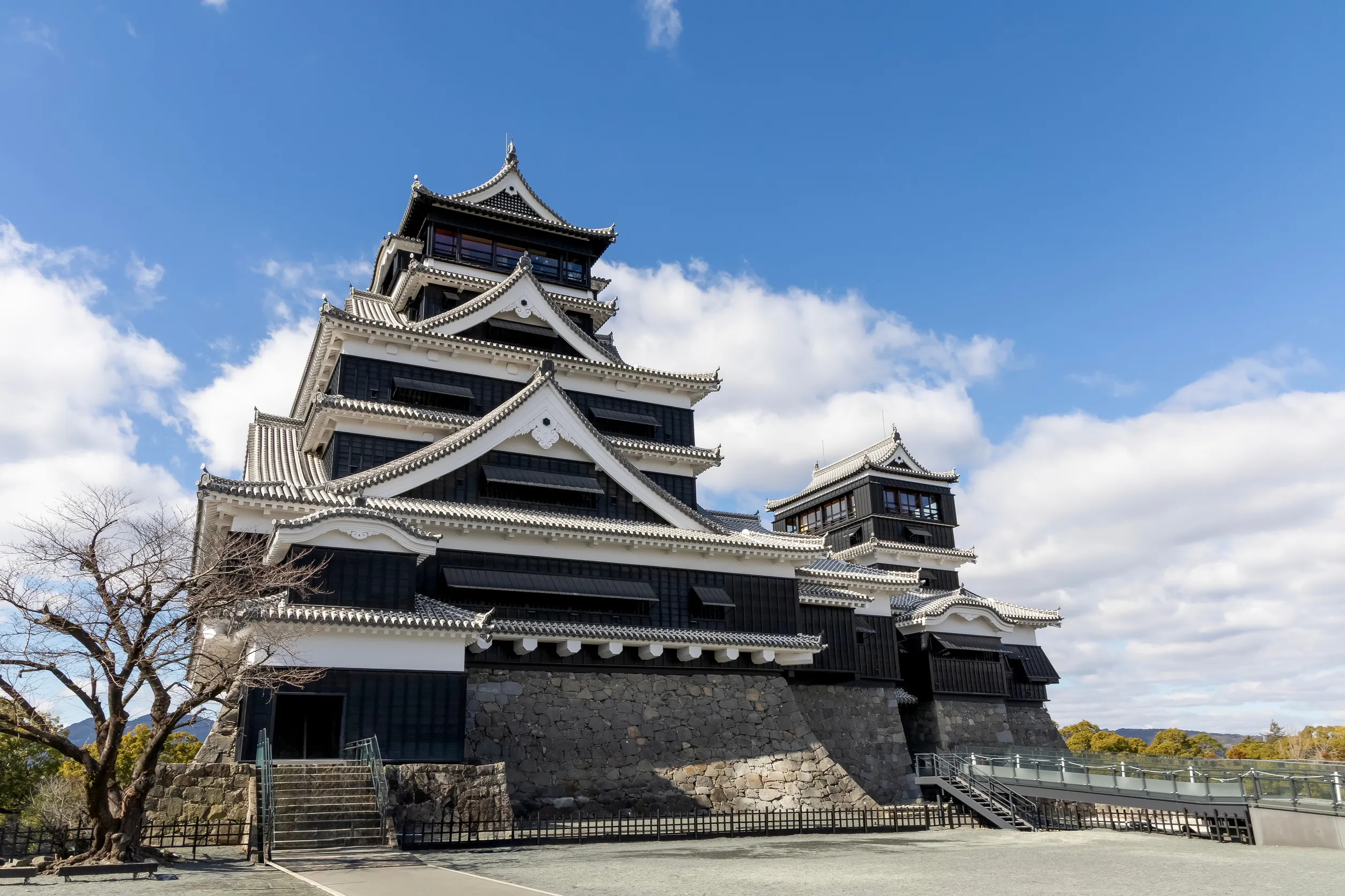 kumamoto castle in kumamoto prefecture japan