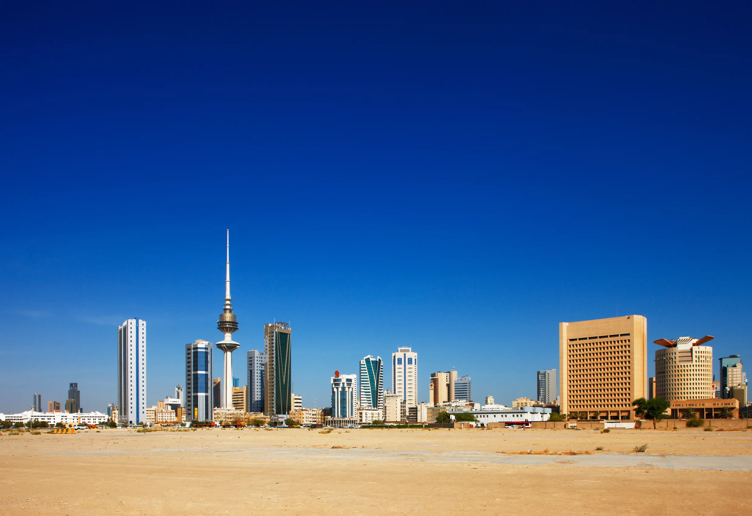 kuwait city has embraced contemporary architecture and tall towers