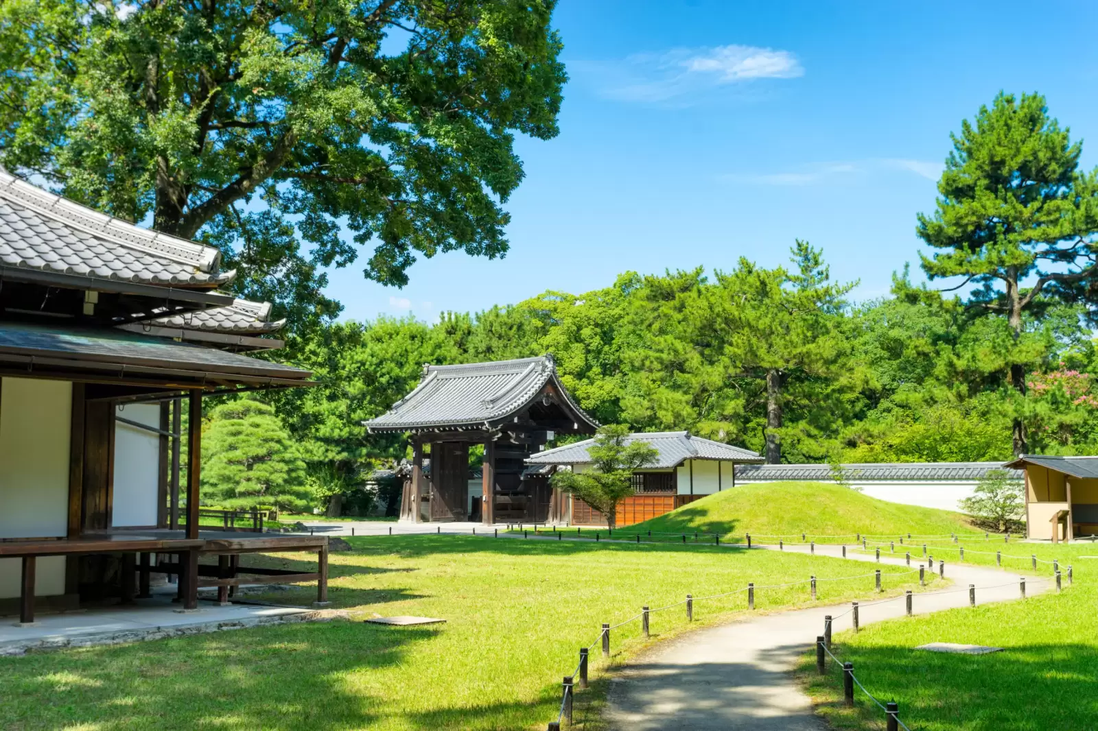 kyoto imperial palace zen garden villa japan
