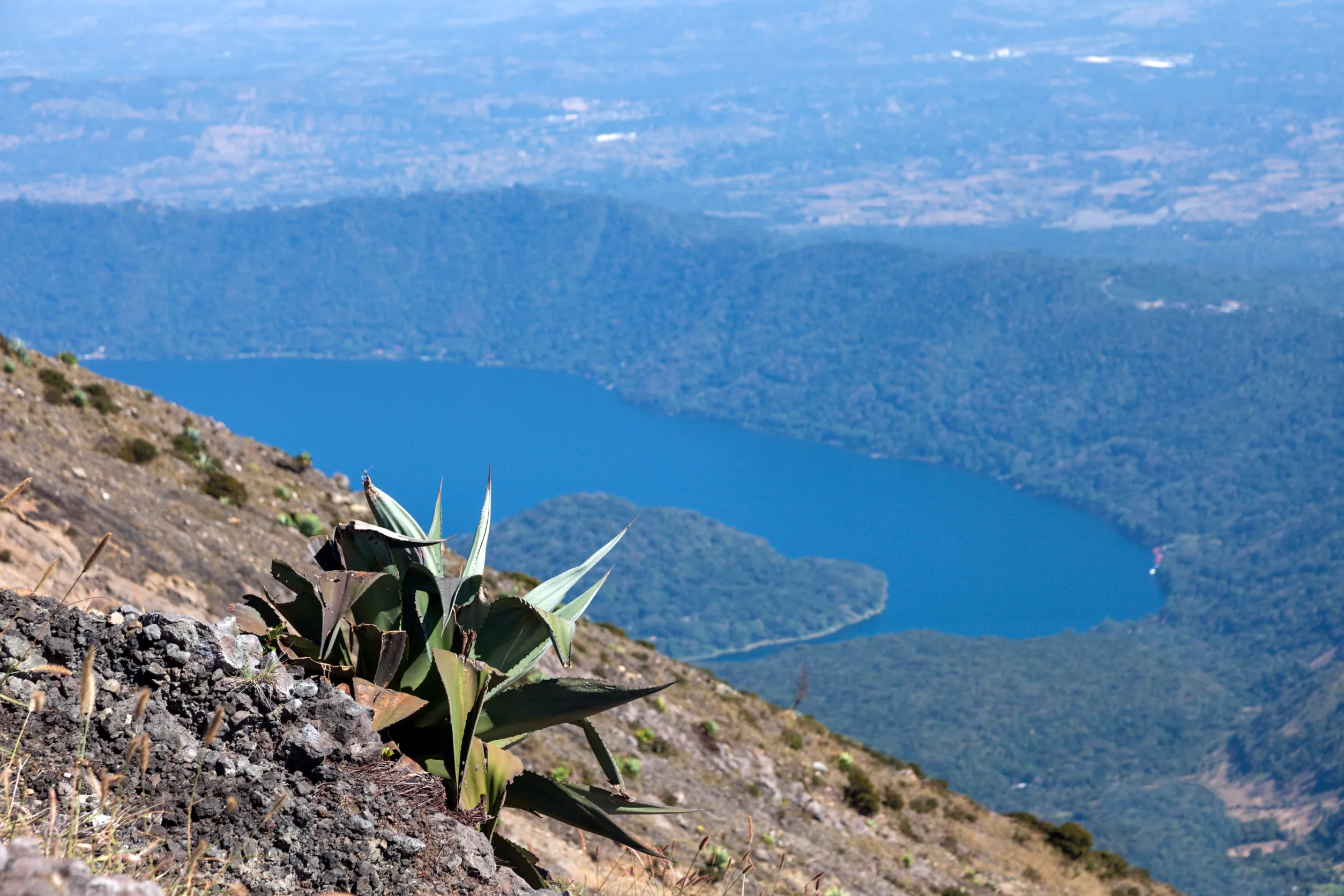 lake coatepeque in salvador santa ana el salvador