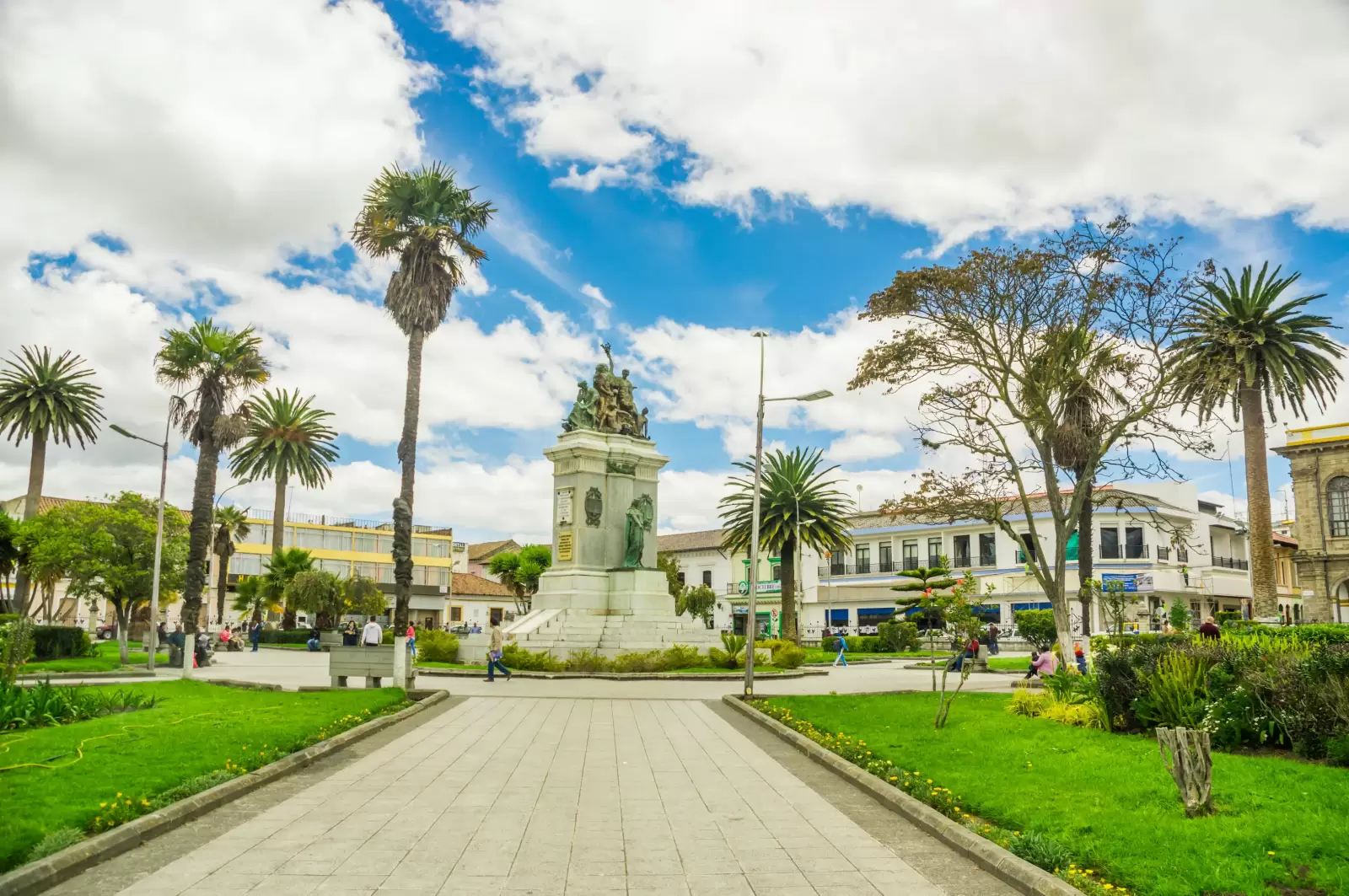 latacunga ecuador statue of virgin of vulcano