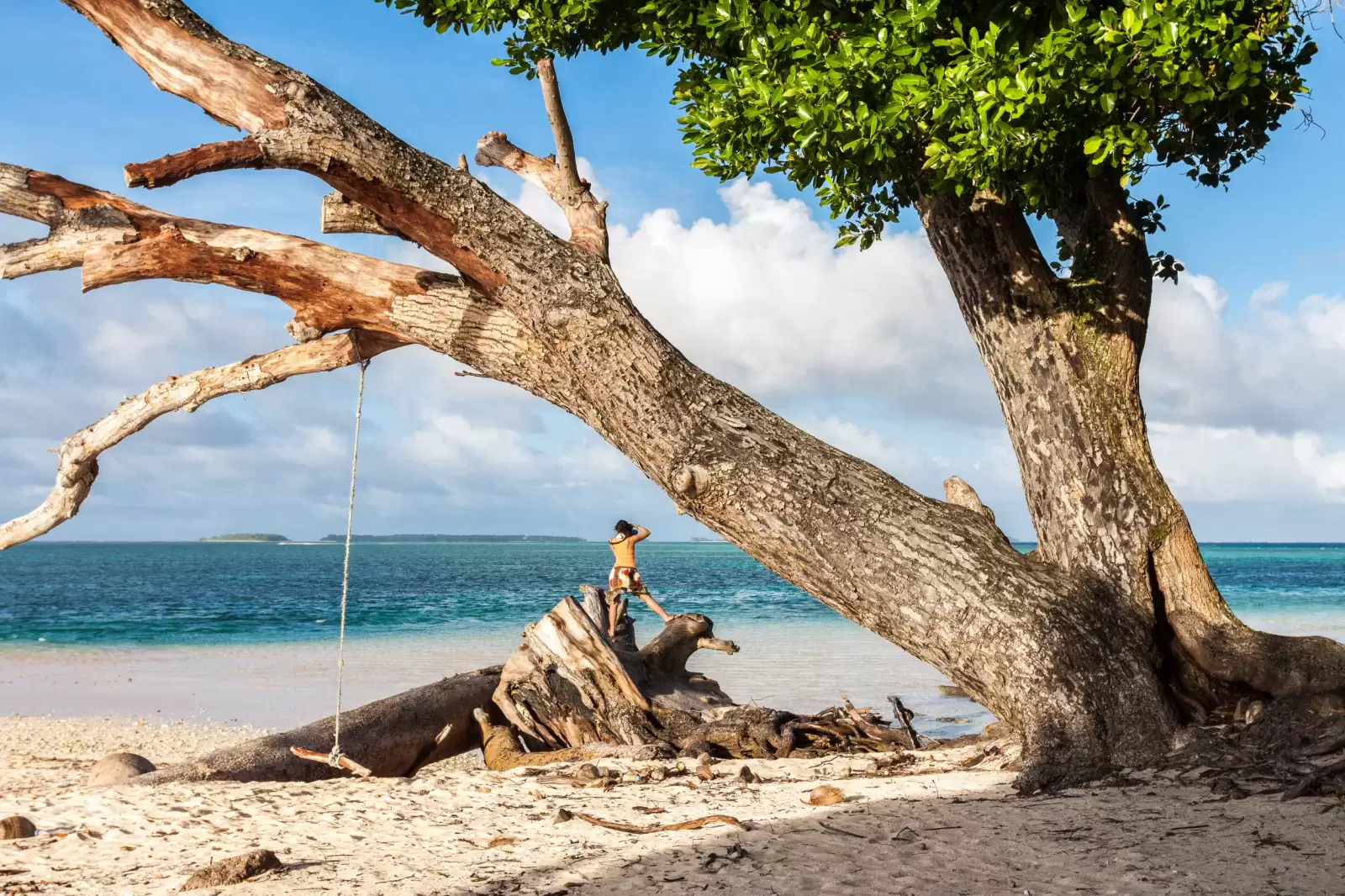 laura beach azure blue turquoise waters of lagoon majuro