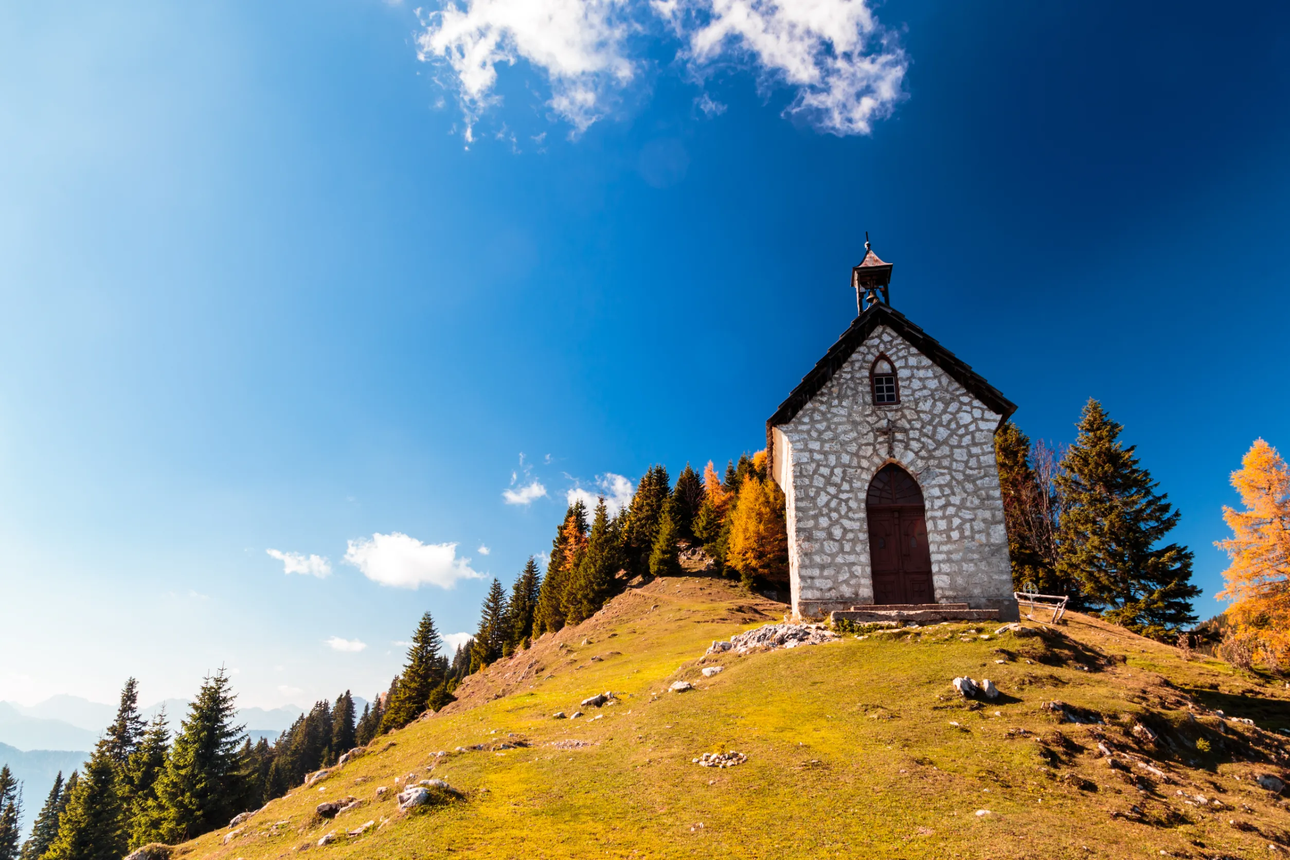 little church in the alps of friuli venezia giuli