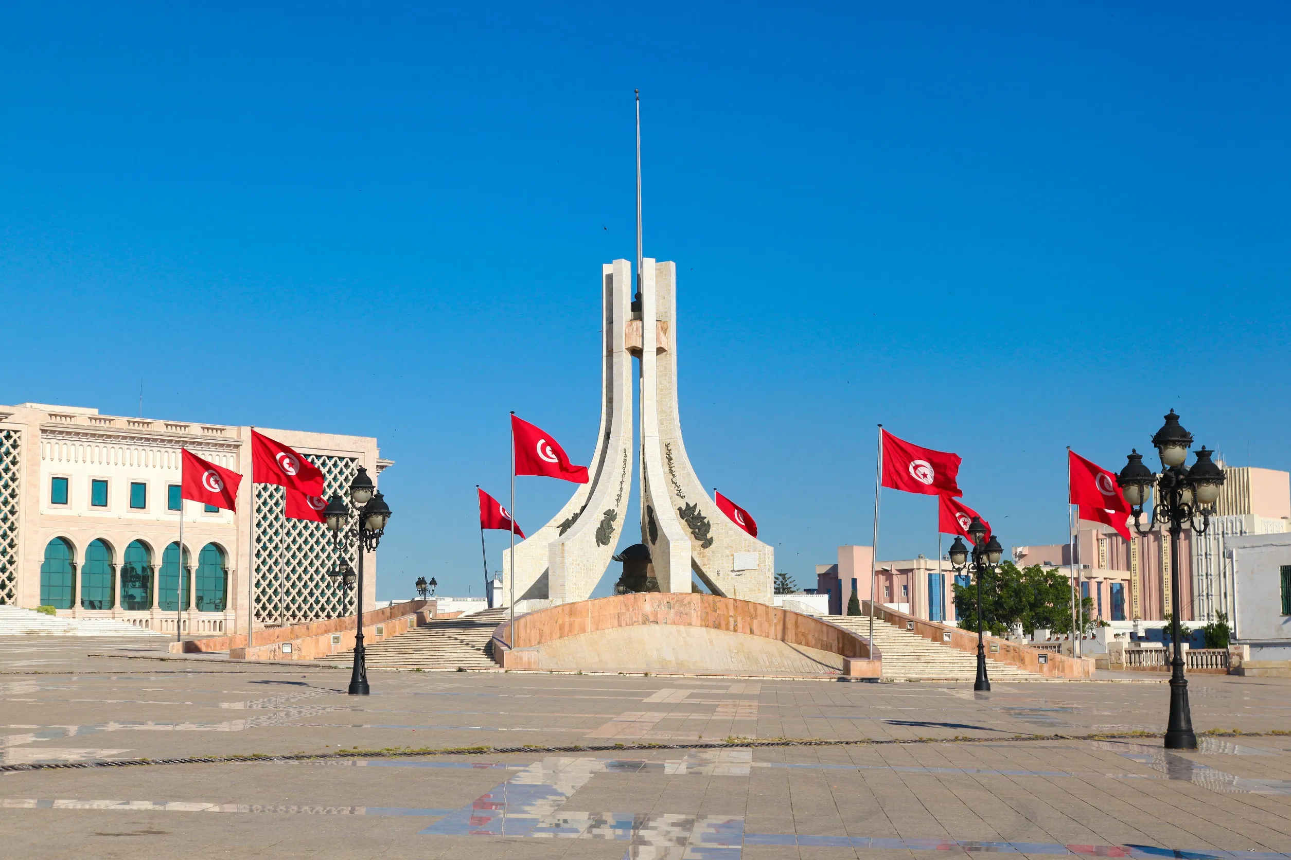 main city square in tunis