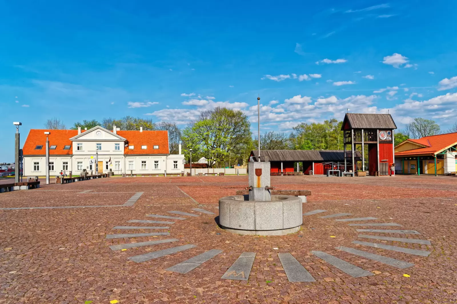 market square of ventspils in latvia ventspils is a city in the courland