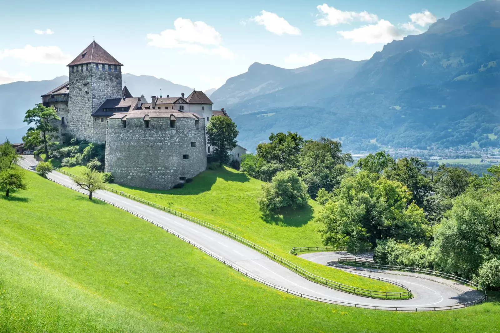 medieval castle in vaduz liechtenstein