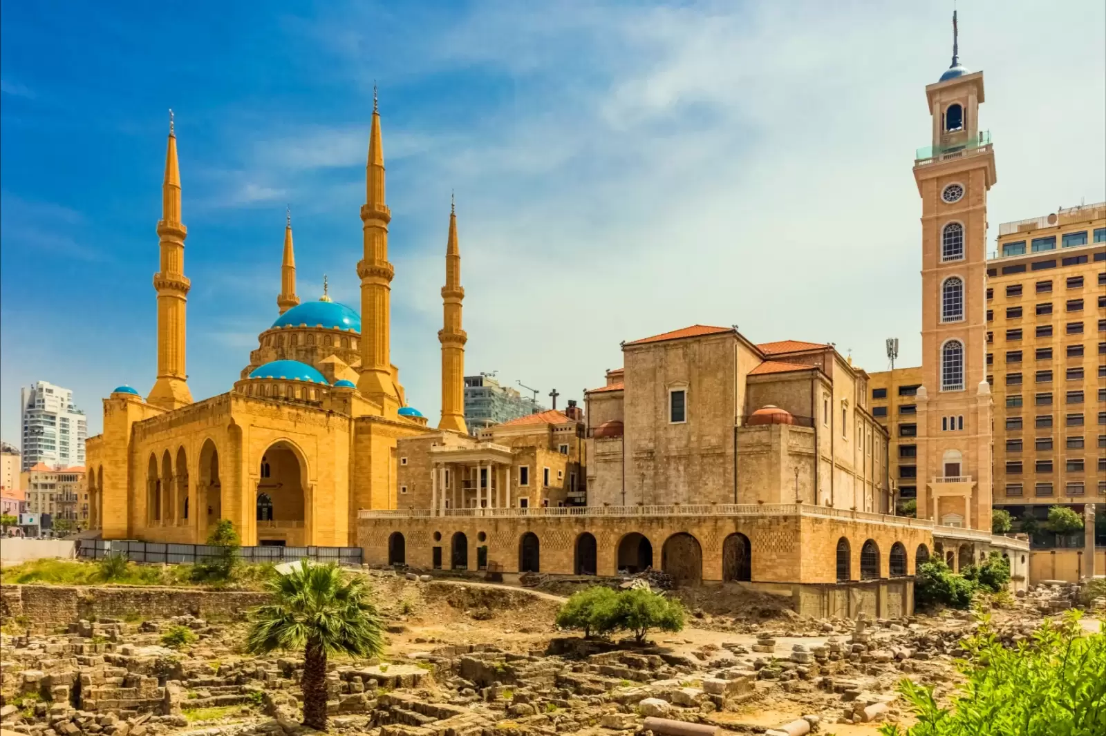 mohammad al amin mosque in beirut capital city of lebanon