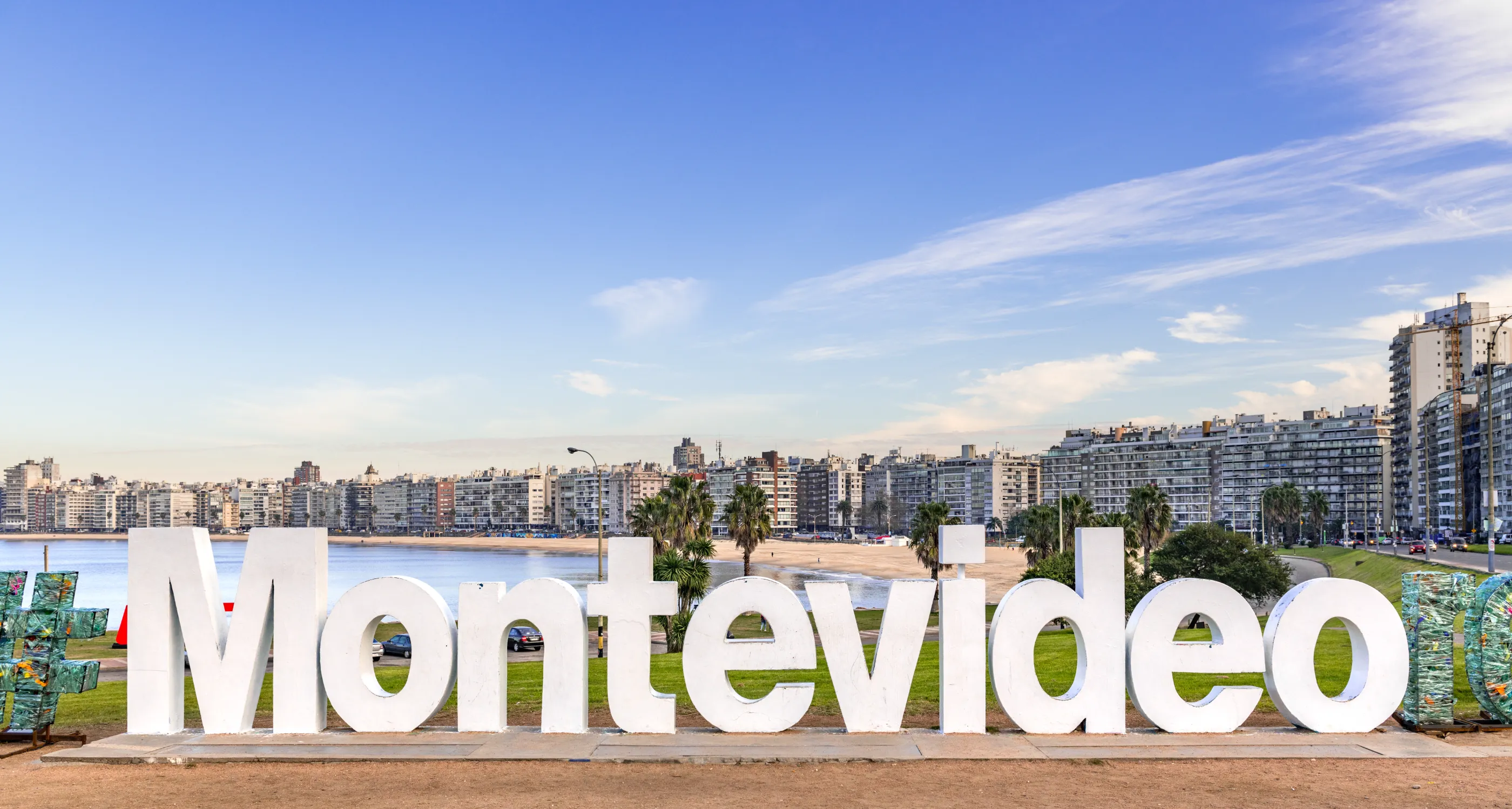 montevideo city sign a tourist hotspot in the city