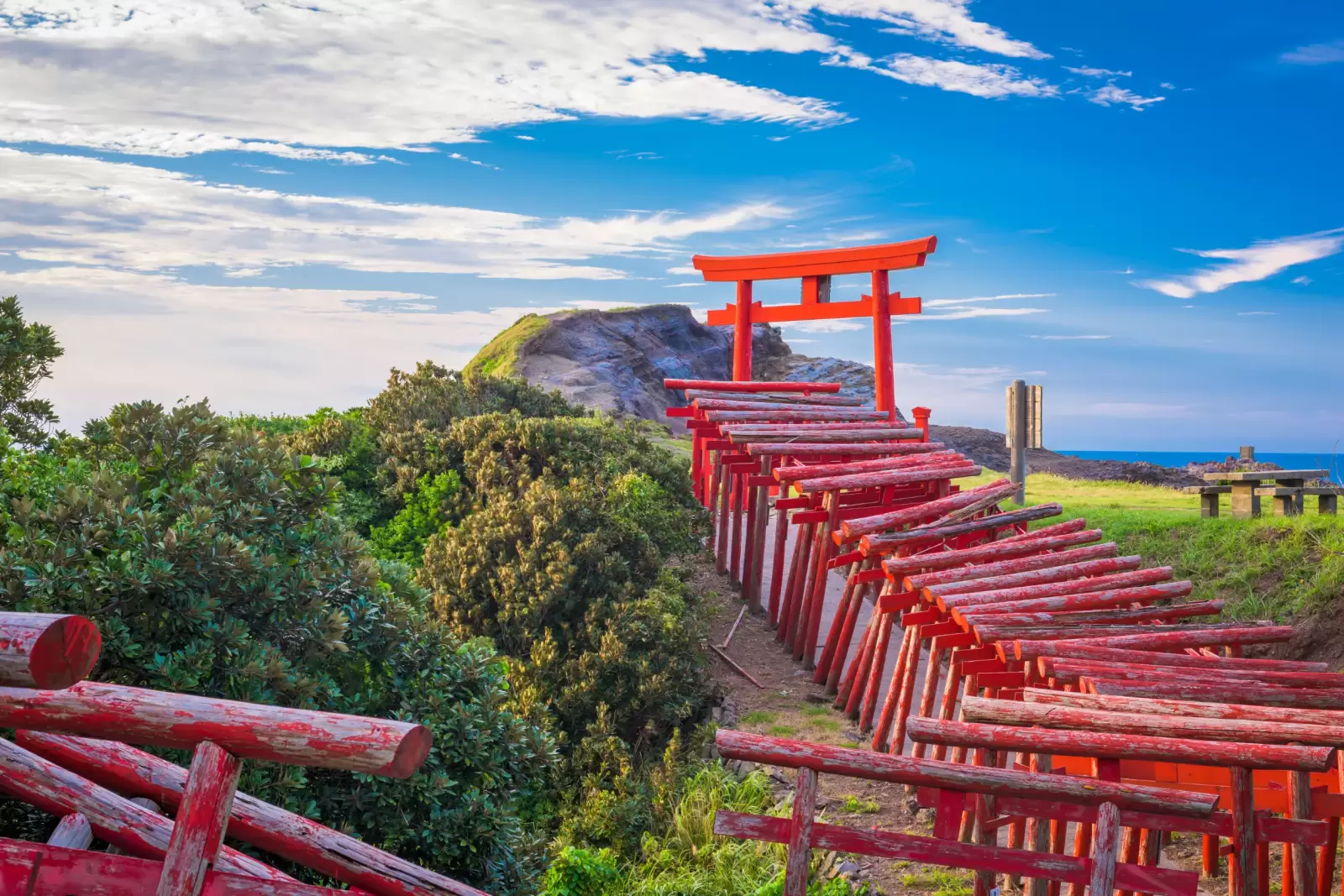 motonosumi inari shrine in yamaguchi prefecture japan