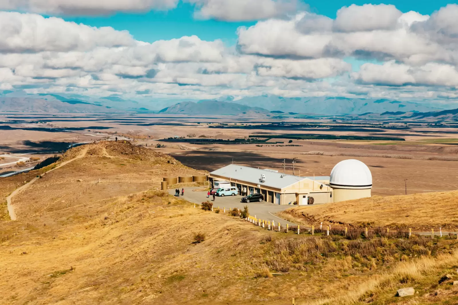 mount john observatory at lake tekapo south island new zealand