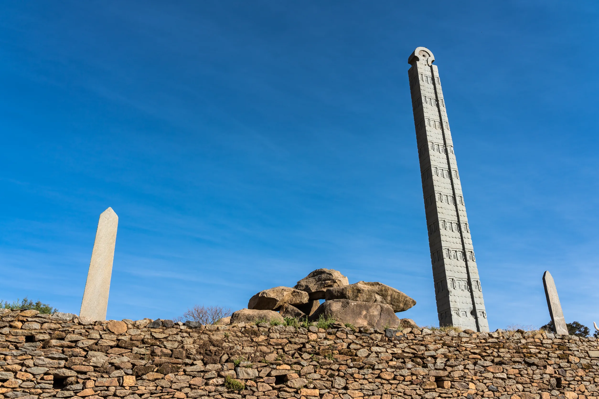 northern stelae park of aksum famous obelisks in axum ethiopia