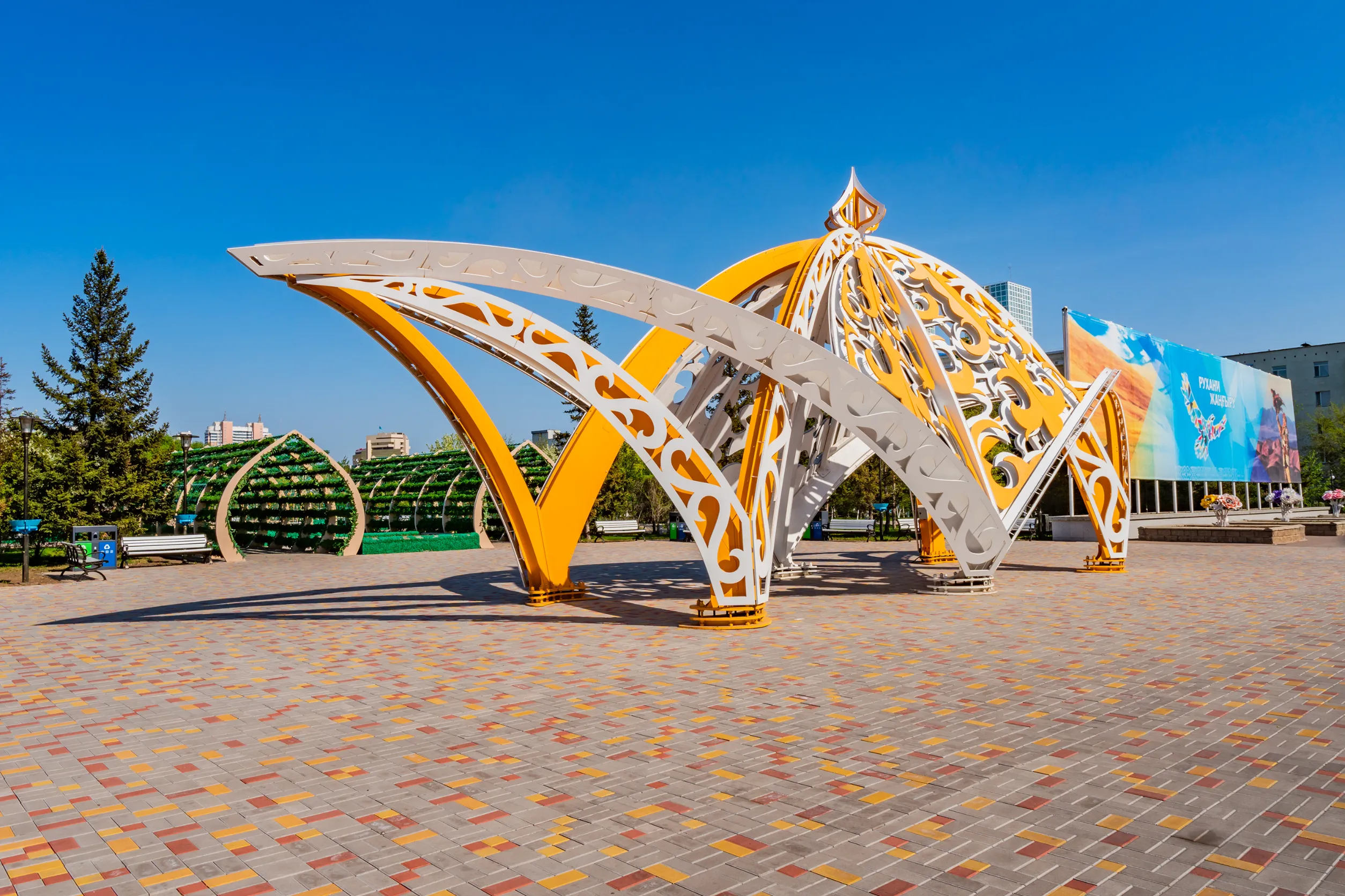nur sultan astana new square flower park tsvetochnyy