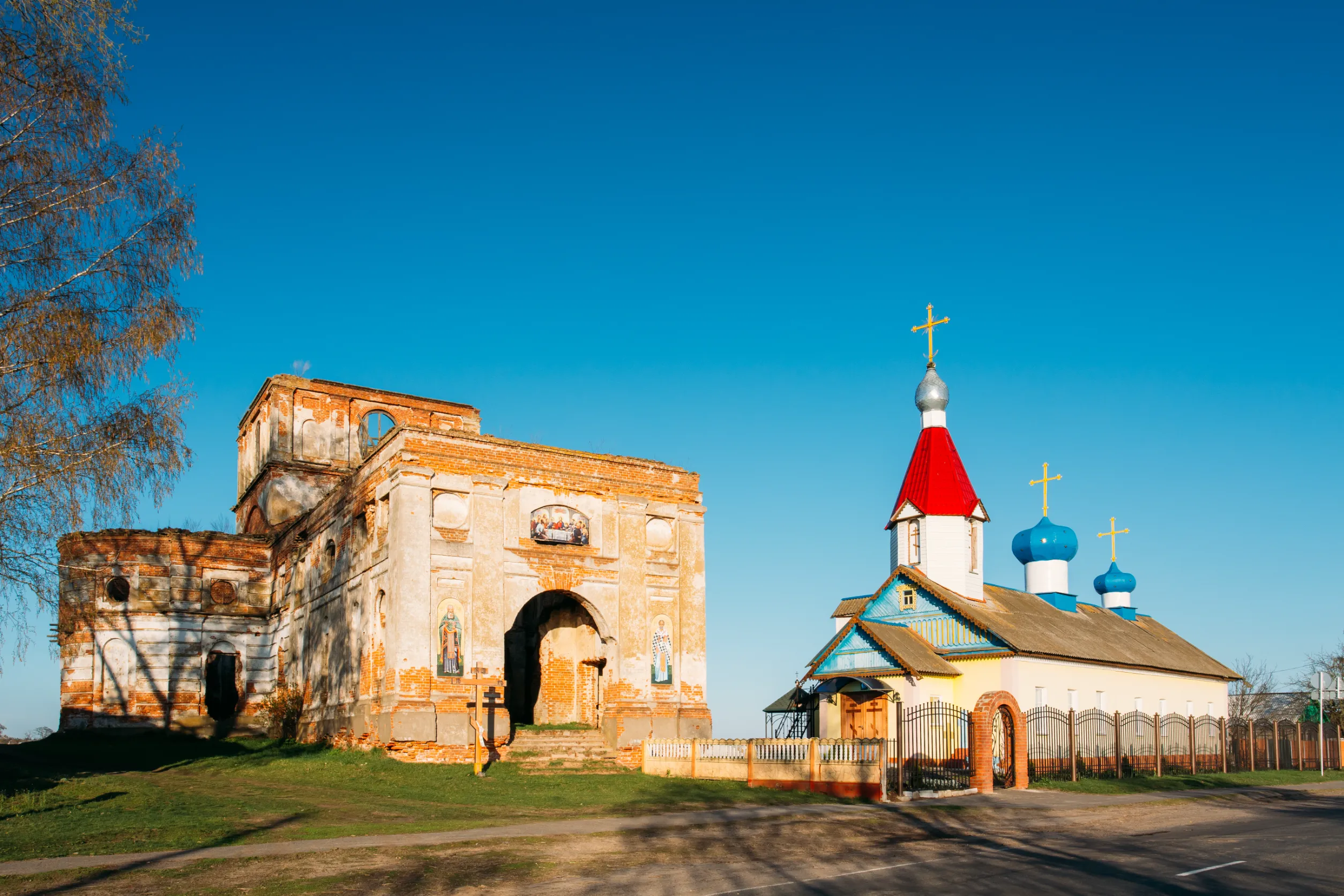 orthodox church of the st nicholas in village lenino