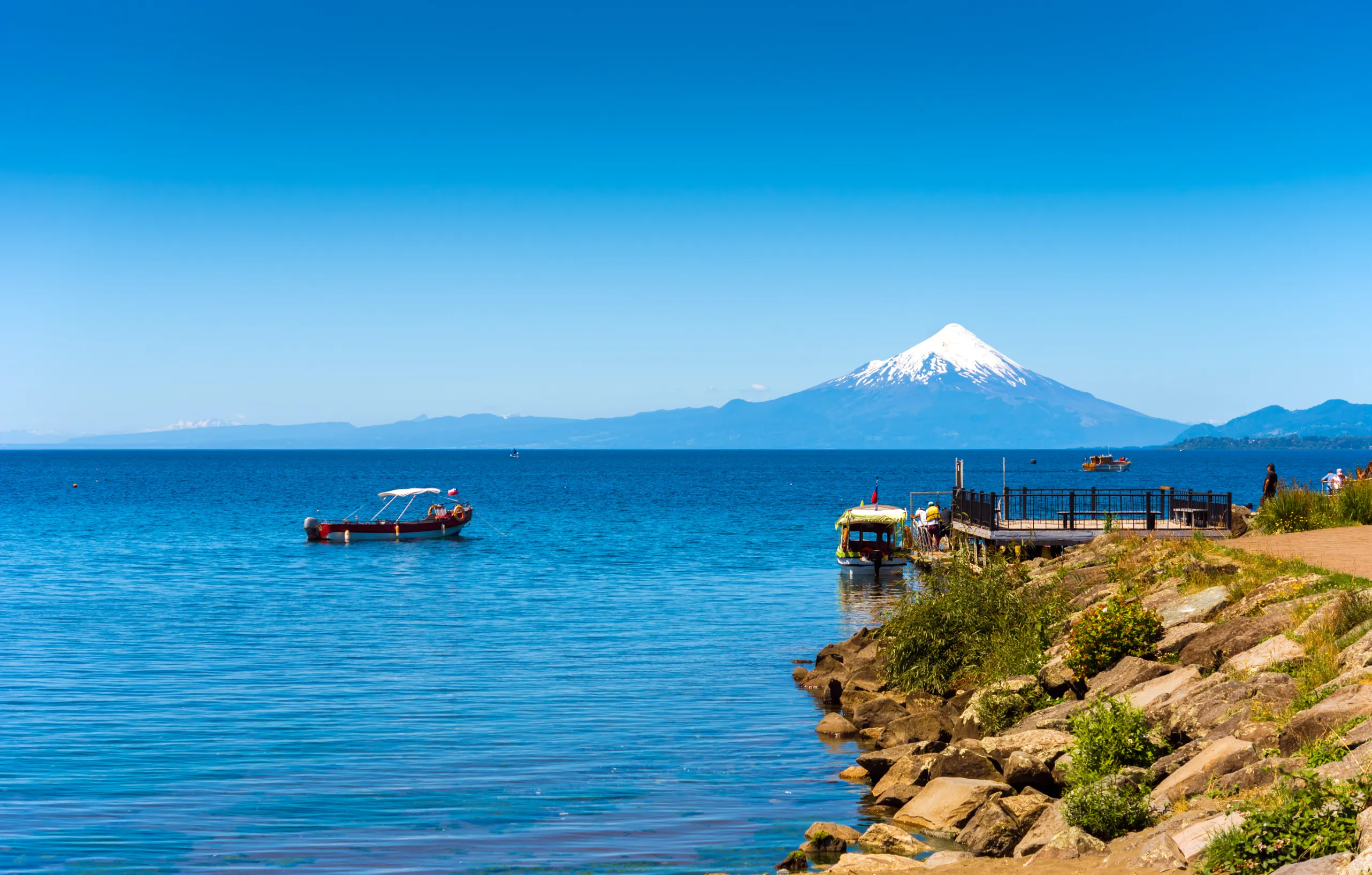 osorno volcano and llanquihue lake parque puerto varas chile