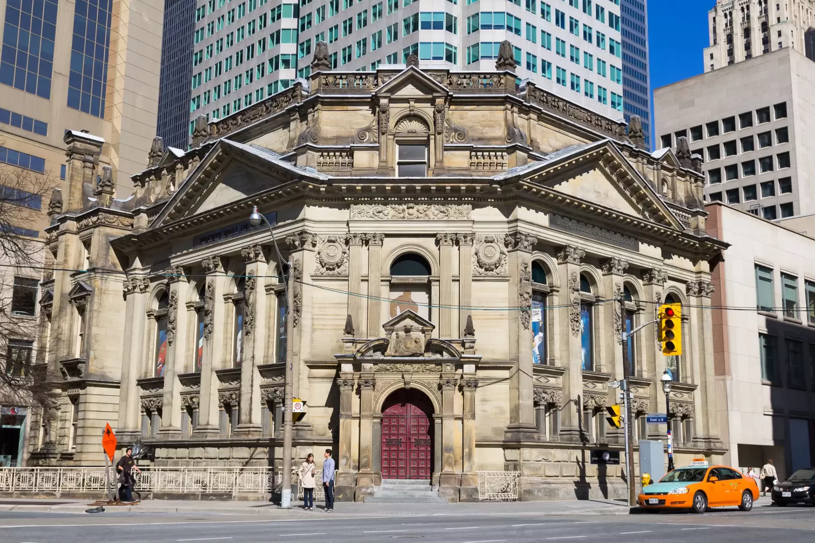 outside of the hockey hall of fame building during the day