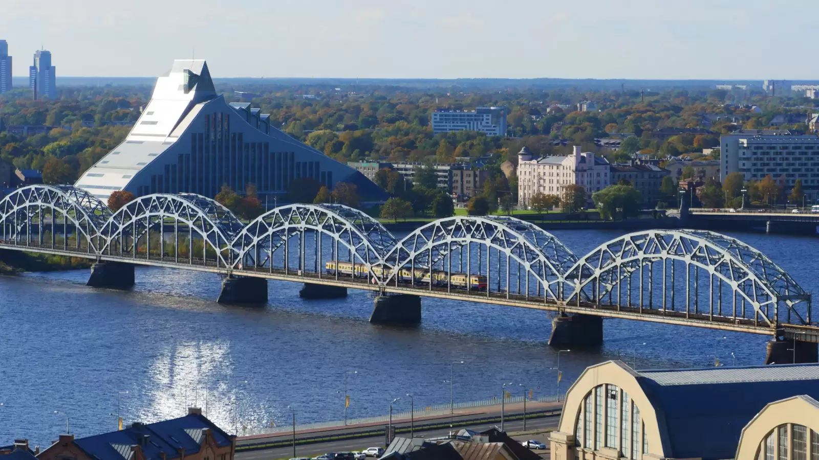 panorama view from top of riga latvia