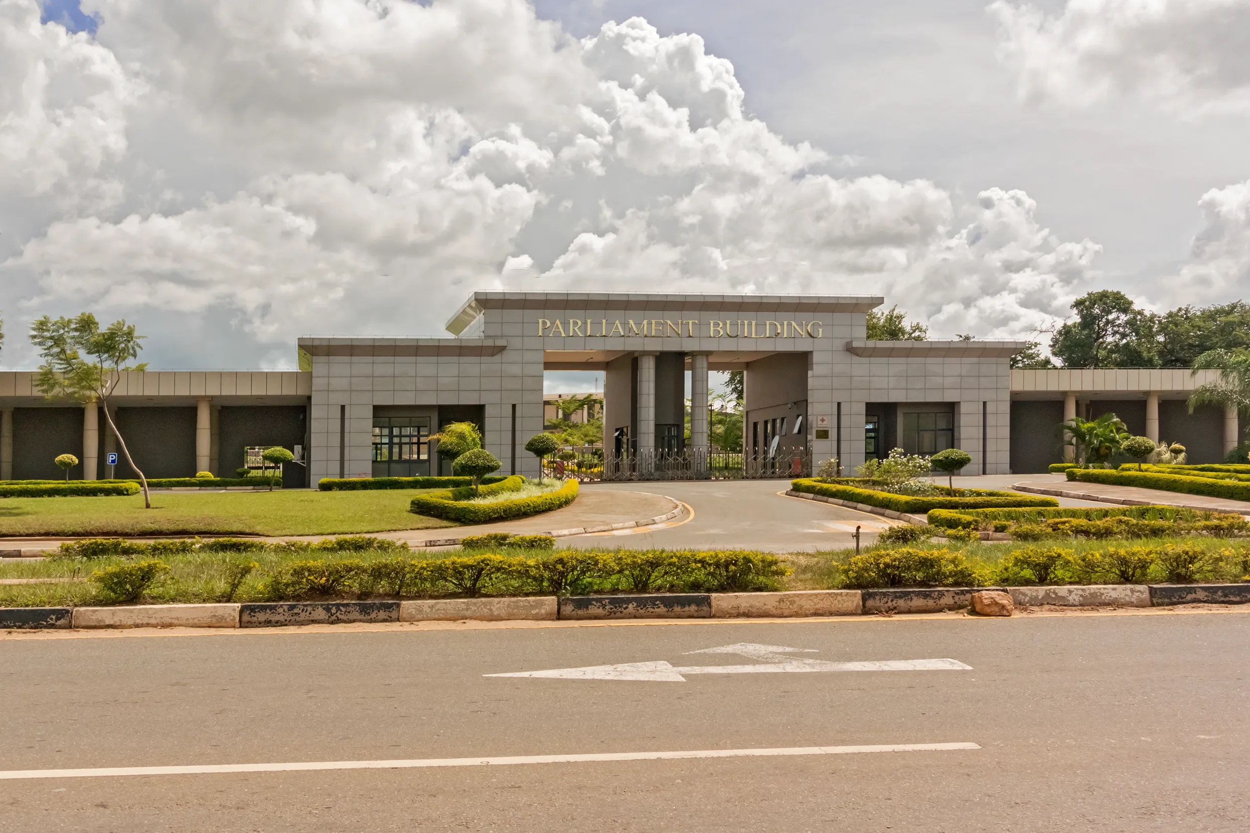 parliament building in lilongwe the capital city of malawi