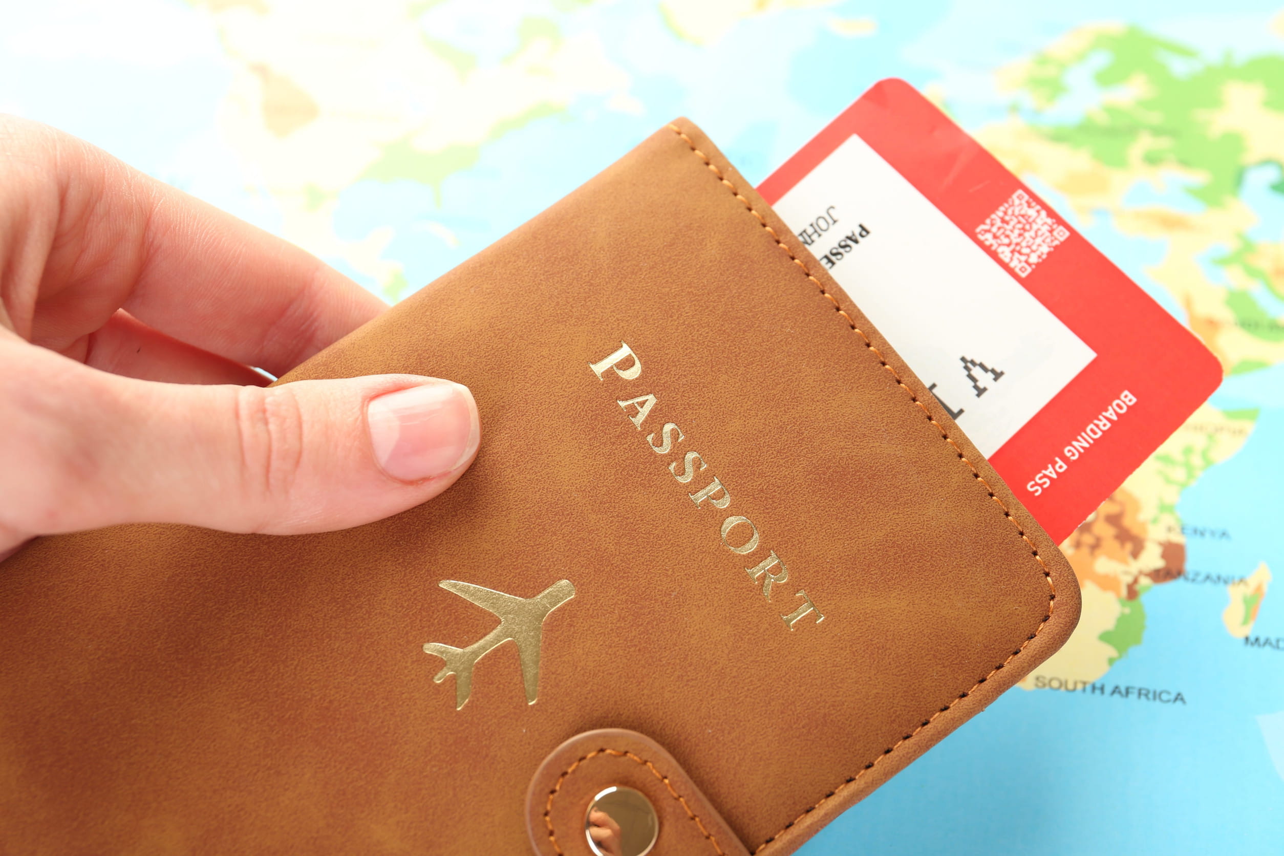 Passport And Flight Ticket