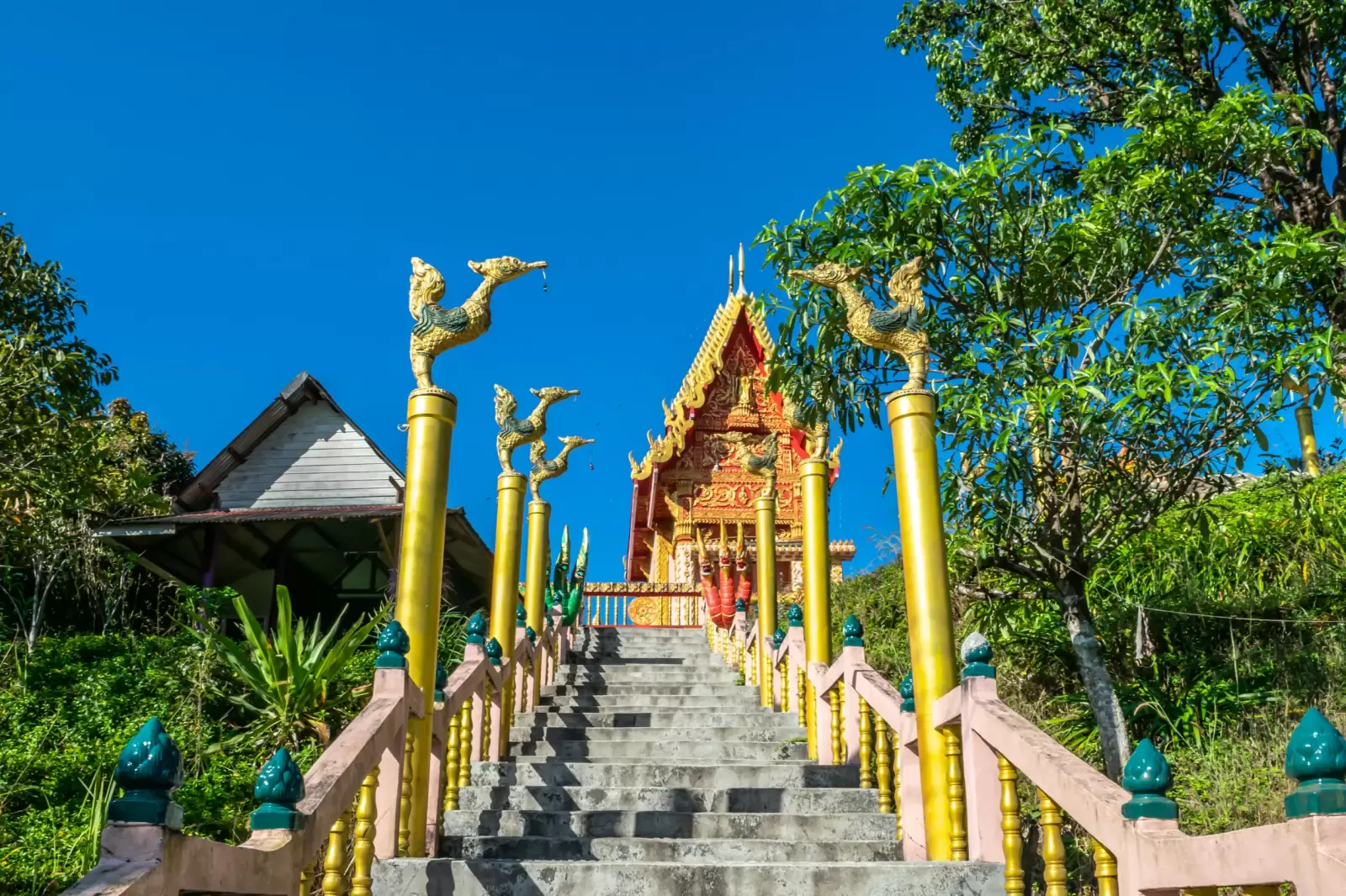 pilok temple in thong pha phum national park