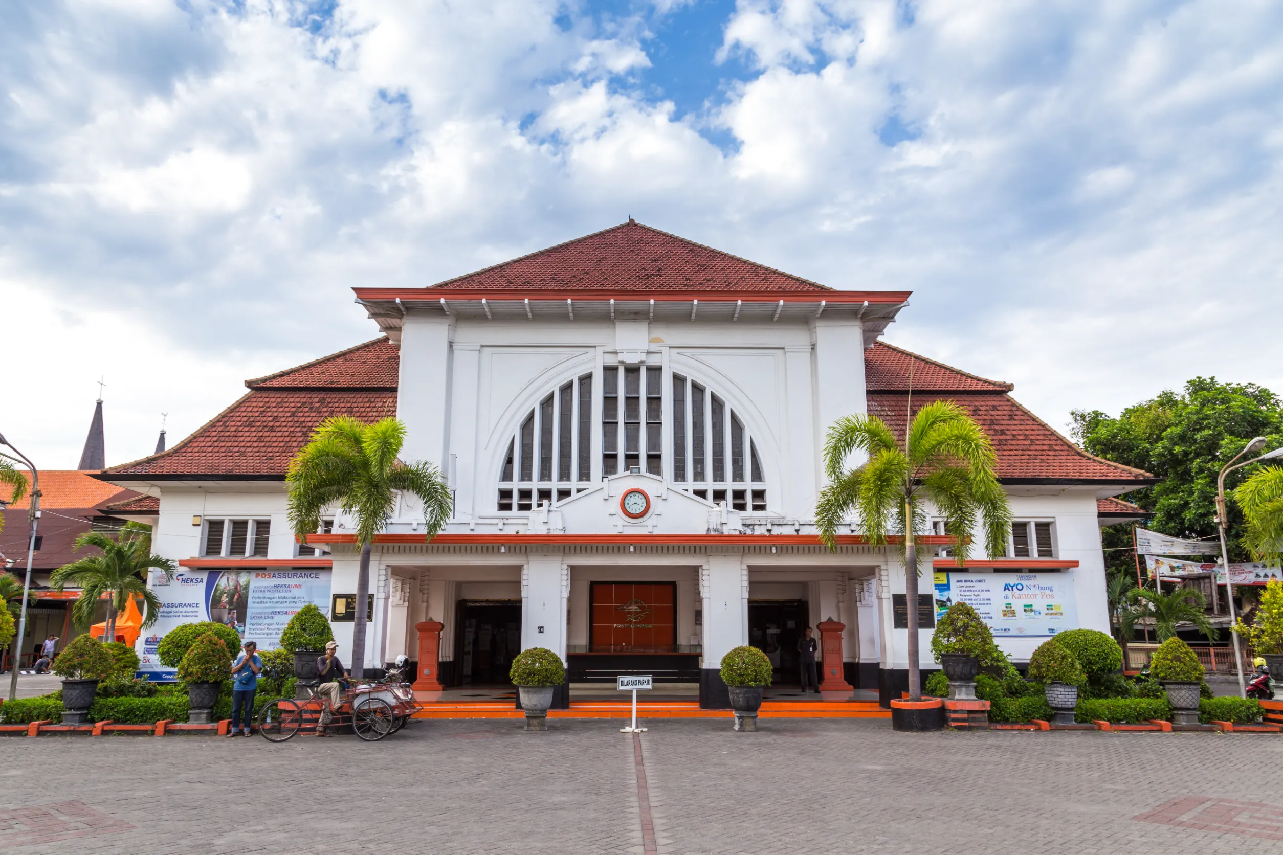 post office in the old city centre of surabya