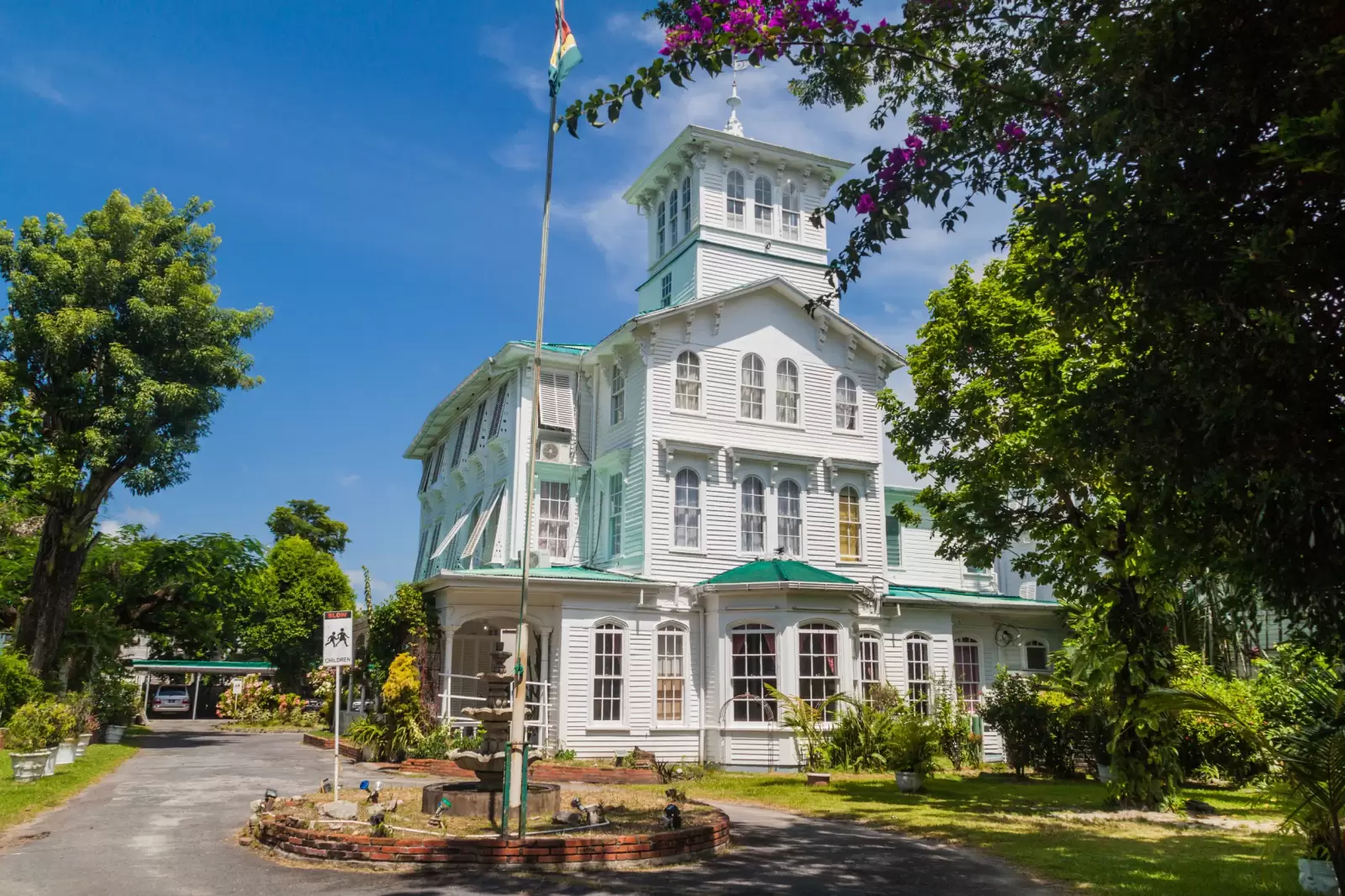 prime minister official residence in georgetown capital of guyana